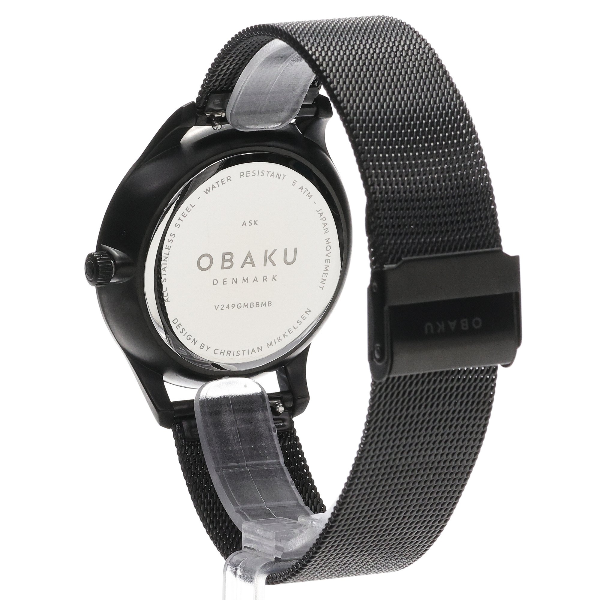 Obaku Denmark V249GMBBMB zegarek męski Męskie czarny