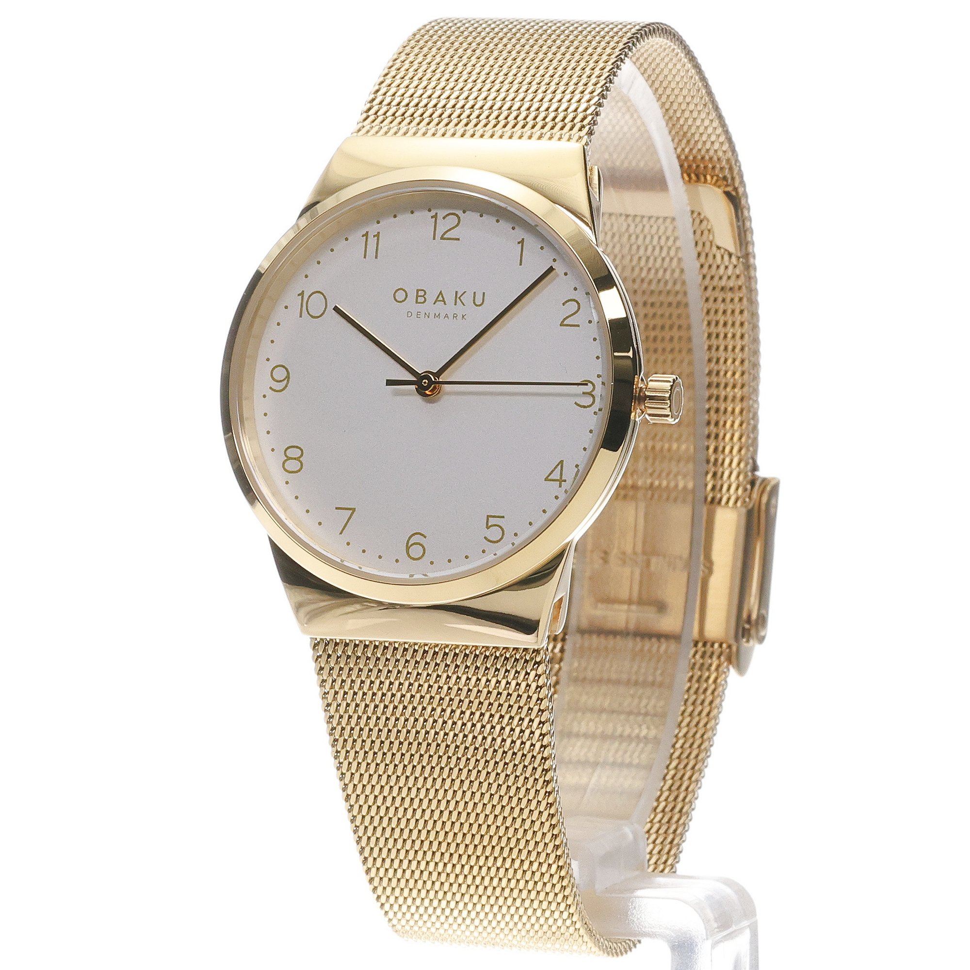 Obaku Denmark V255LXGIMG Damskie Land - Gold - Aros Design House zegarek damski klasyczny mineralne utwardzane - miniatura 2