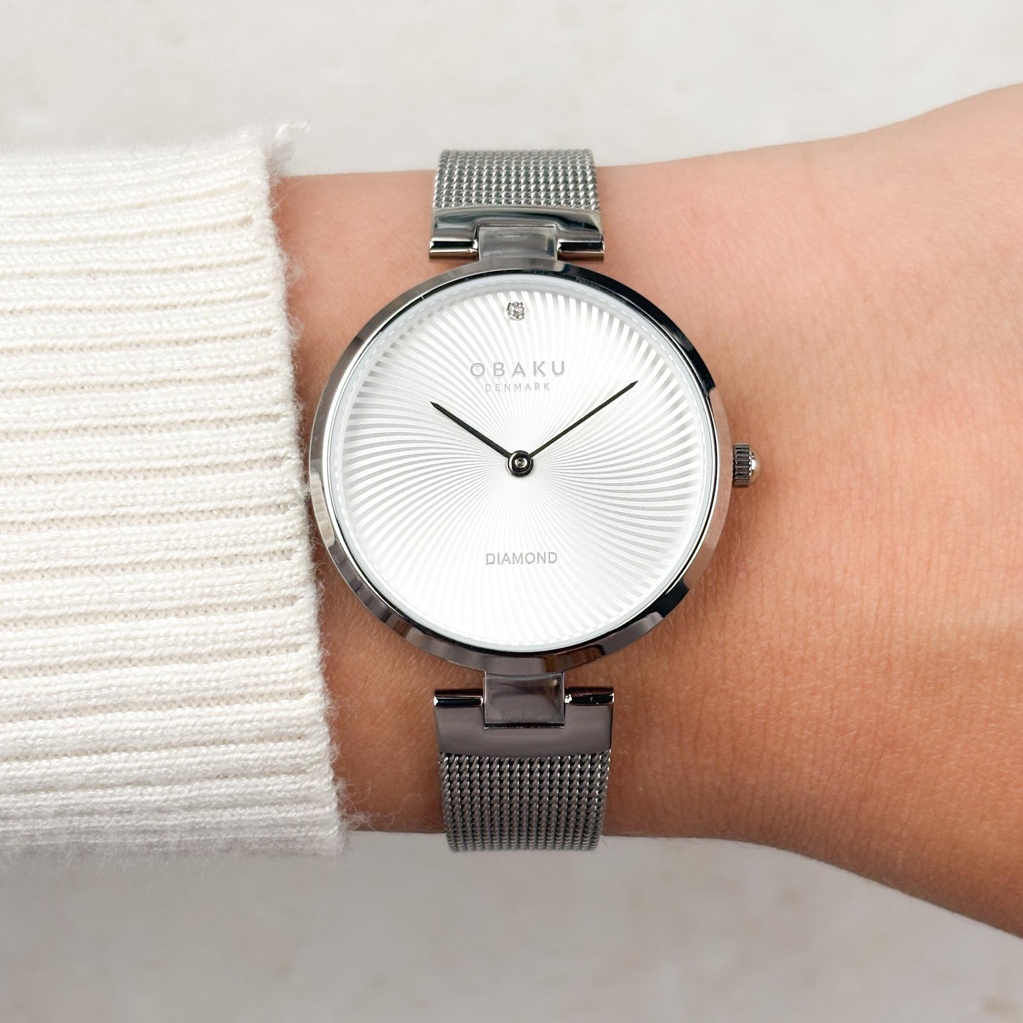 Obaku Denmark V256LXCIMC zegarek damski klasyczny Damskie bransoleta