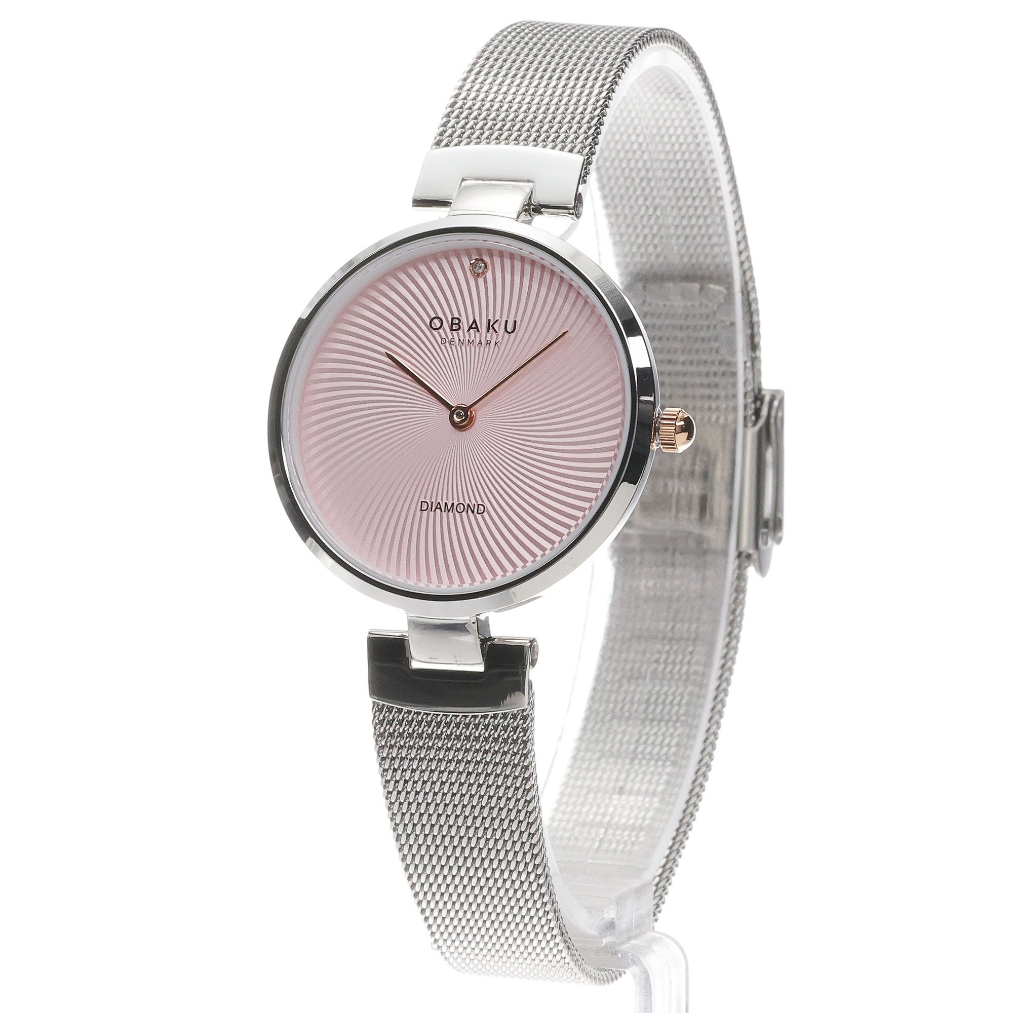 Obaku Denmark V256LXCPMC-PTV Diamant - Pink Steel zegarek klasyczny Damskie