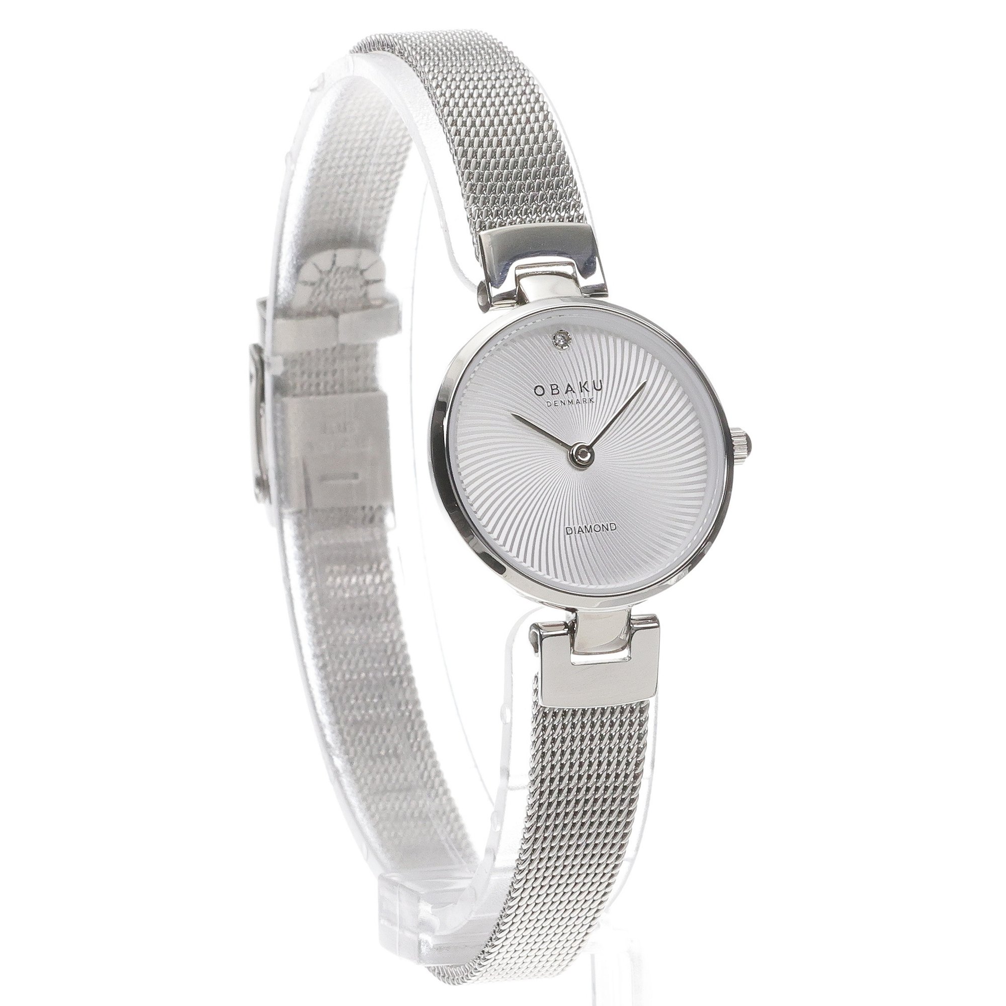 Obaku Denmark V256SXCIMC zegarek srebrny fashion-modowy Damskie bransoleta