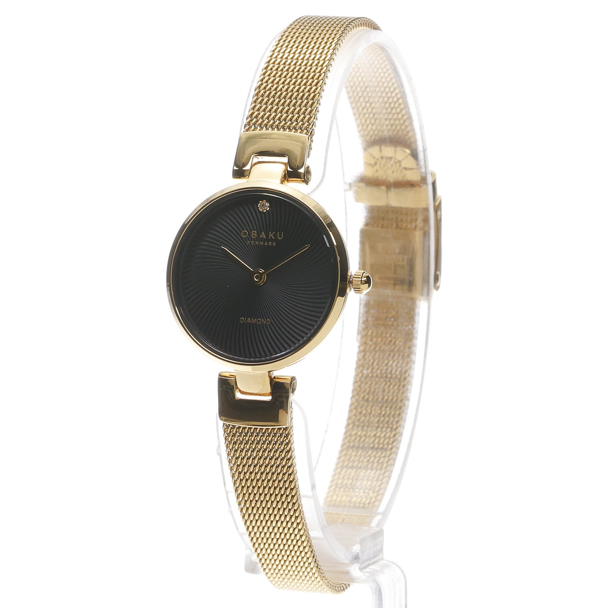 Obaku Denmark V256SXGBMG Diamant Petite - Gold zegarek klasyczny Damskie