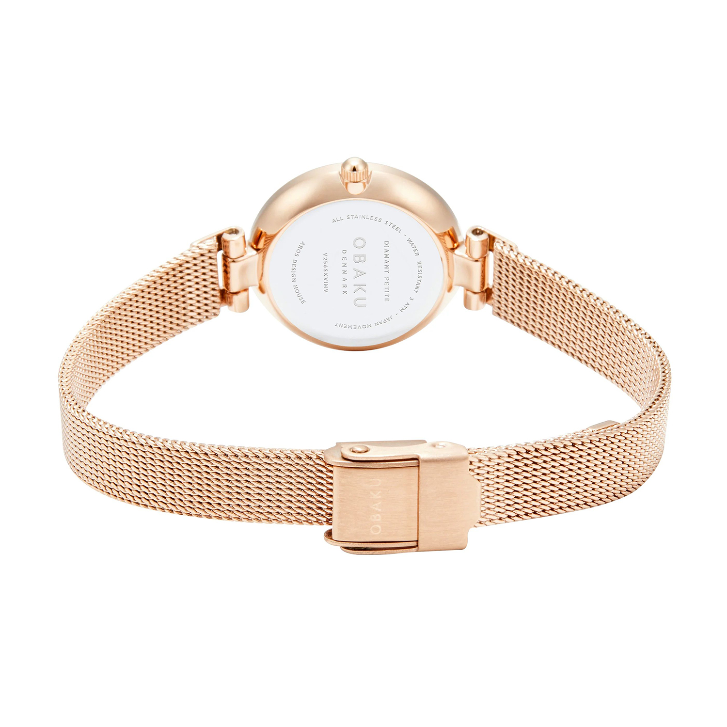 Obaku Denmark V256SXVIMV DIAMANT PETITE - ROSE zegarek fashion-modowy Bransoleta - miniatura 7