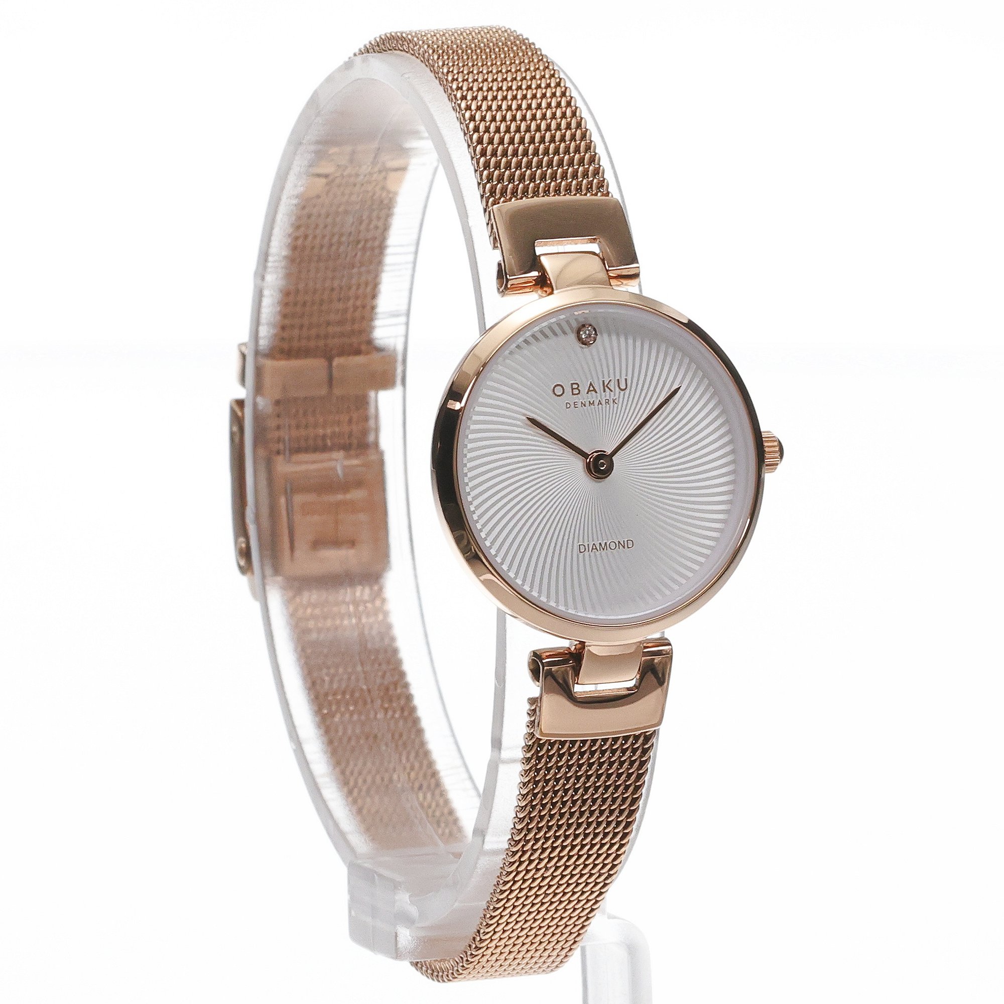 Obaku Denmark V256SXVIMV zegarek różowe złoto fashion-modowy Damskie bransoleta - miniatura 3
