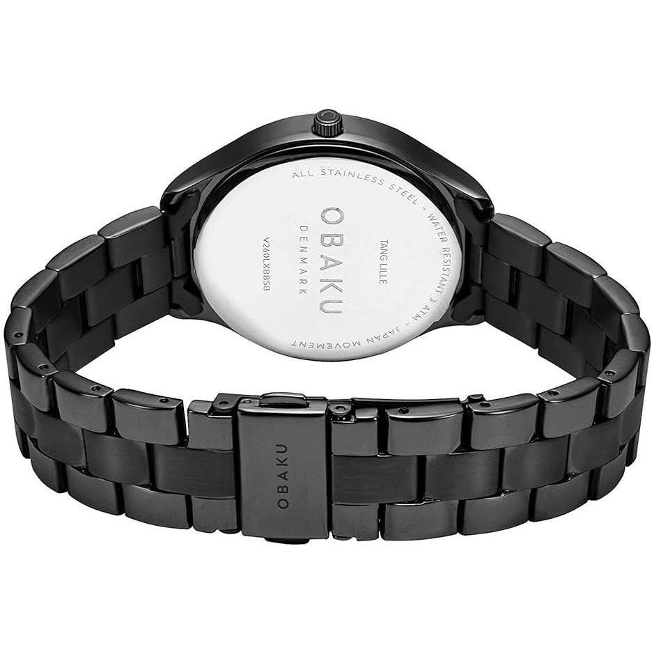 Obaku Denmark V260LXBBSB TANG LILLE - DARK - Aros Design House zegarek klasyczny Damskie