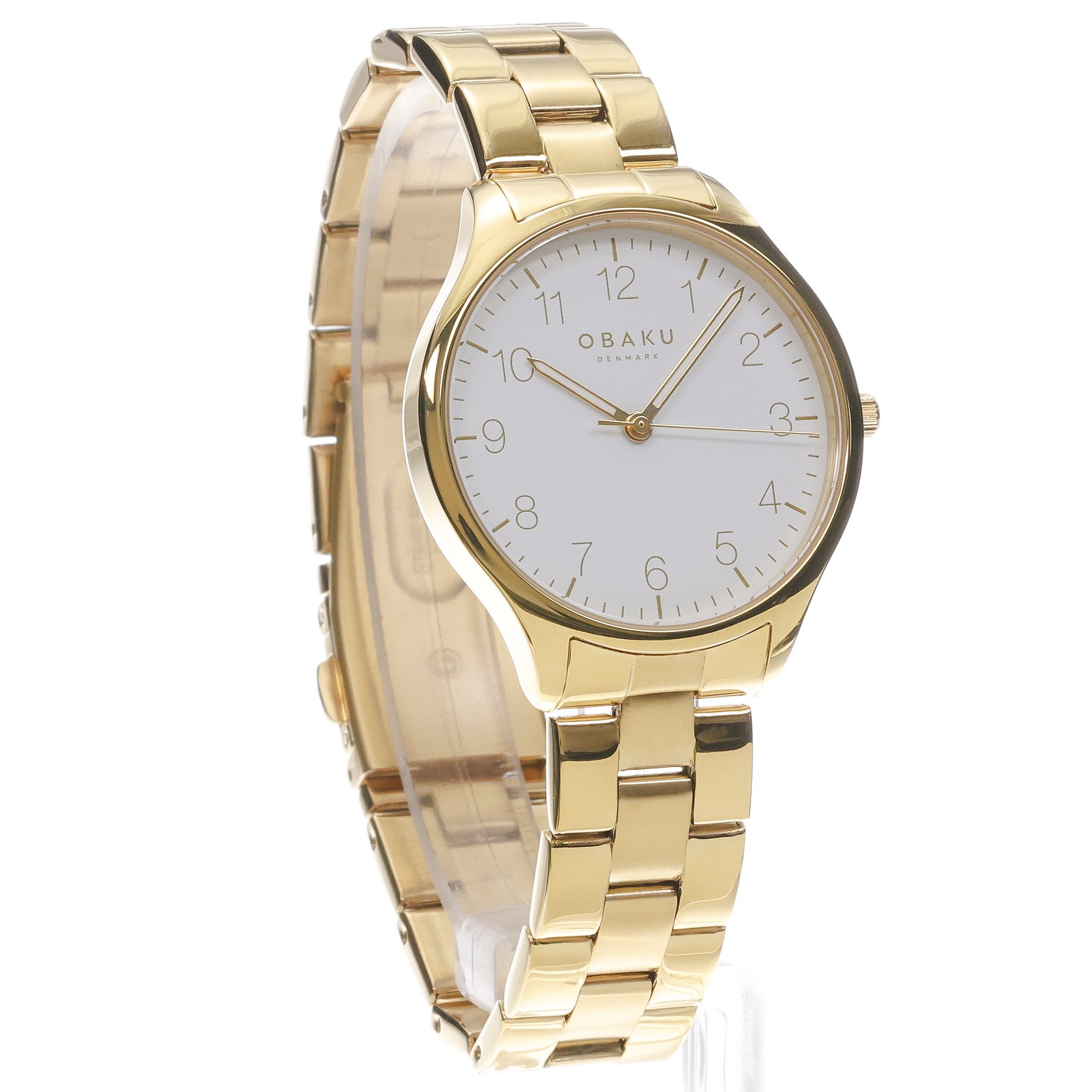 Obaku Denmark V260LXGWSG-DAF zegarek złoty klasyczny Damskie bransoleta