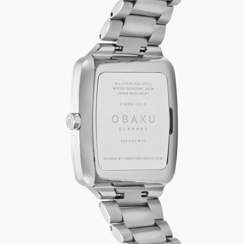 Obaku Denmark V271LDCWSC zegarek srebrny klasyczny Damskie bransoleta