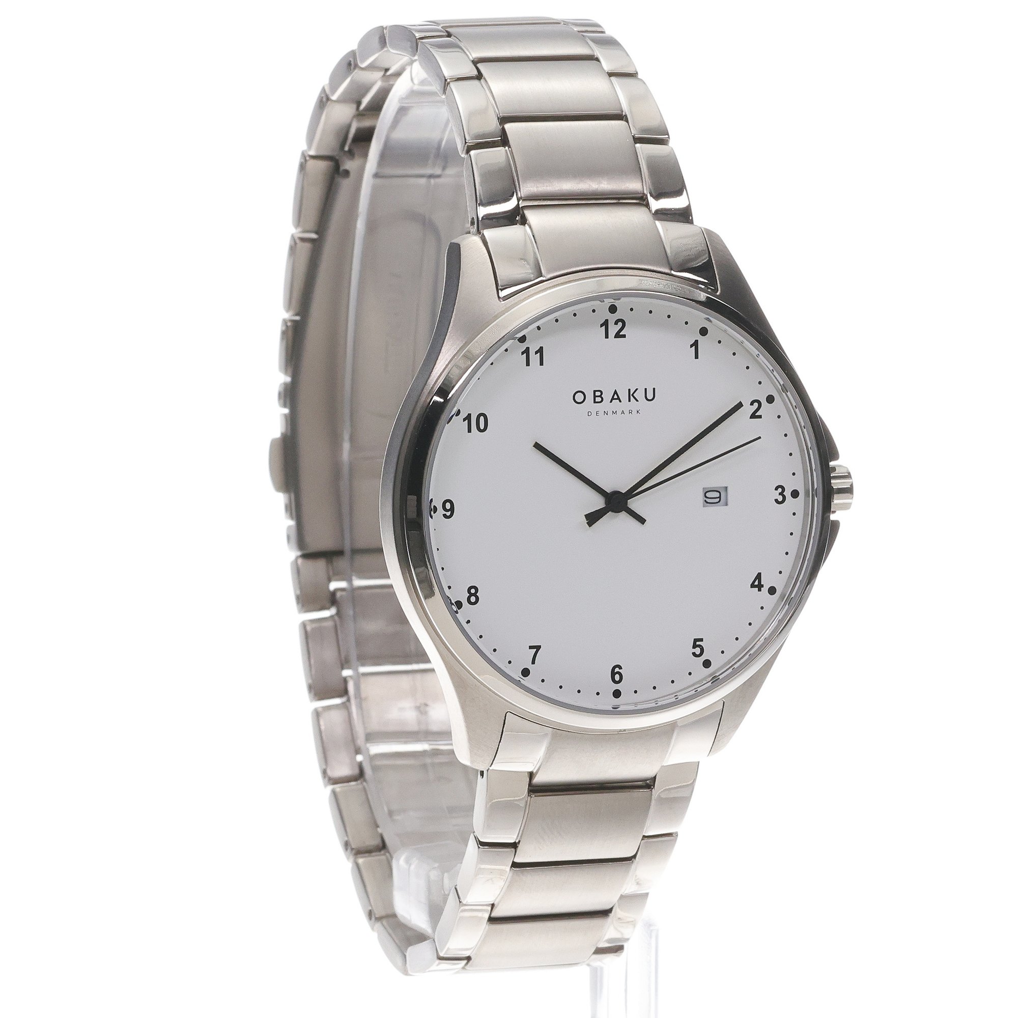 Obaku Denmark V272GDTWST zegarek szary klasyczny Męskie bransoleta - miniatura 3