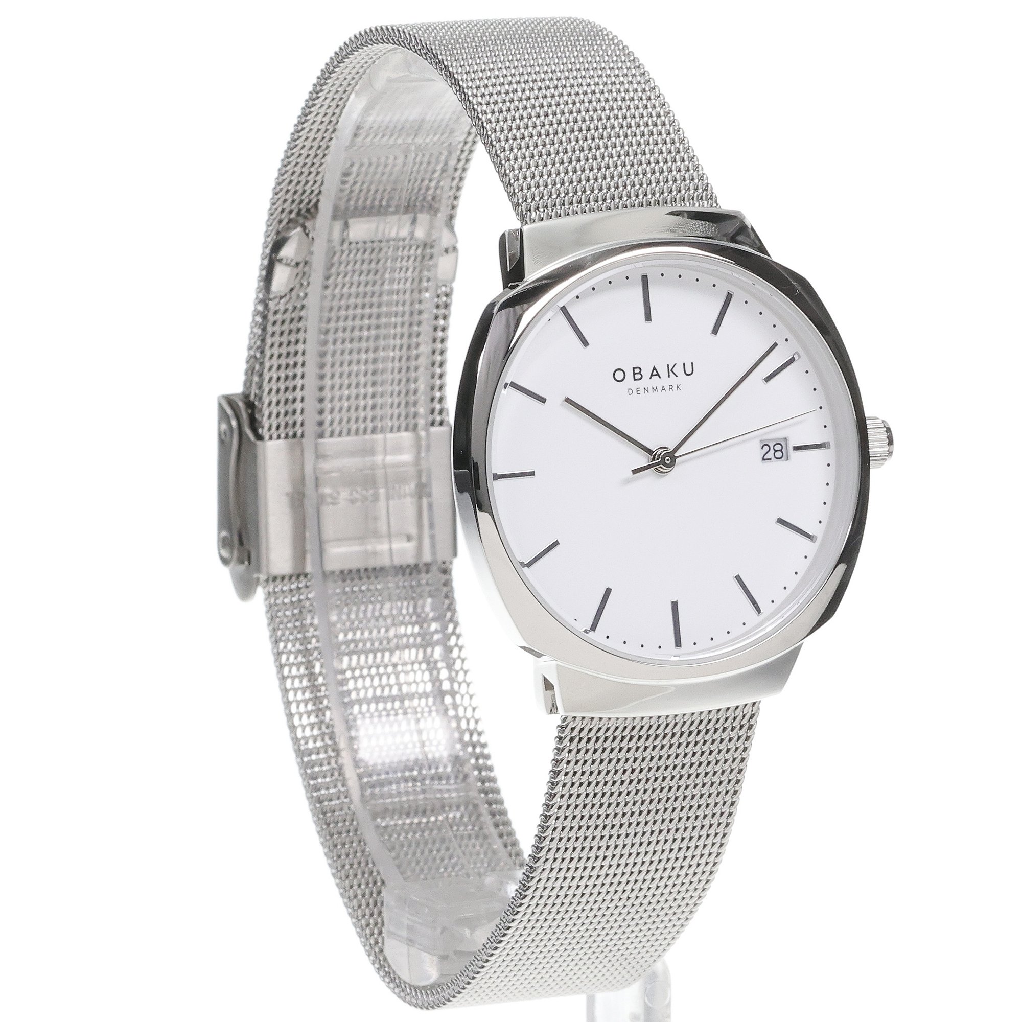 Obaku Denmark V273LDCWMC zegarek srebrny klasyczny Damskie bransoleta