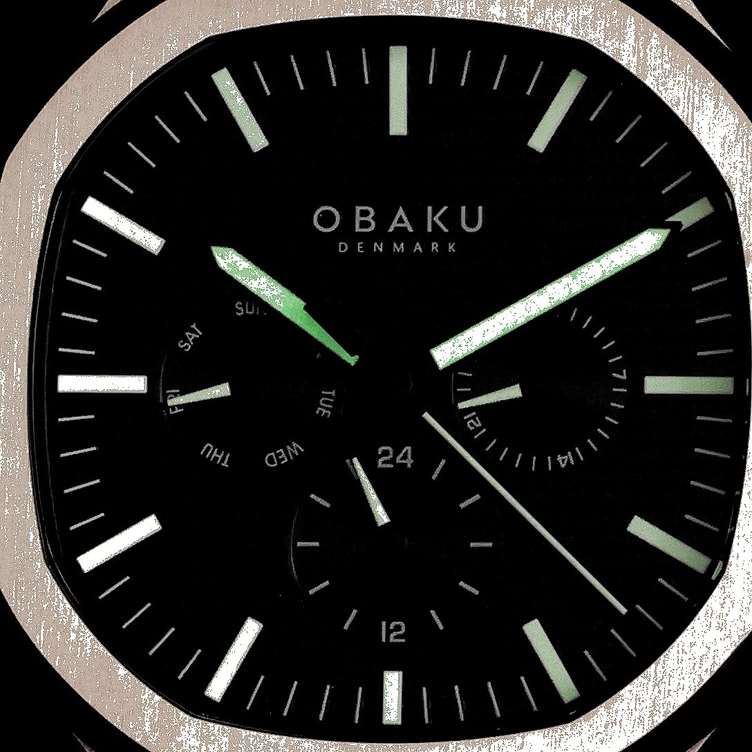 Obaku Denmark V275GMCBSC zegarek srebrny fashion-modowy Męskie bransoleta