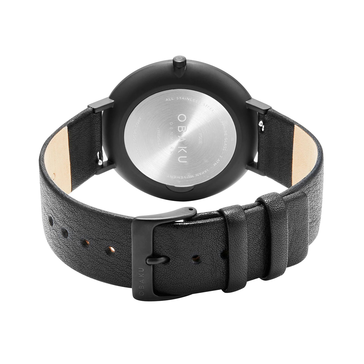 Obaku Denmark V283GXBBRB FOLIE - EBONY zegarek klasyczny Męskie - miniatura 4