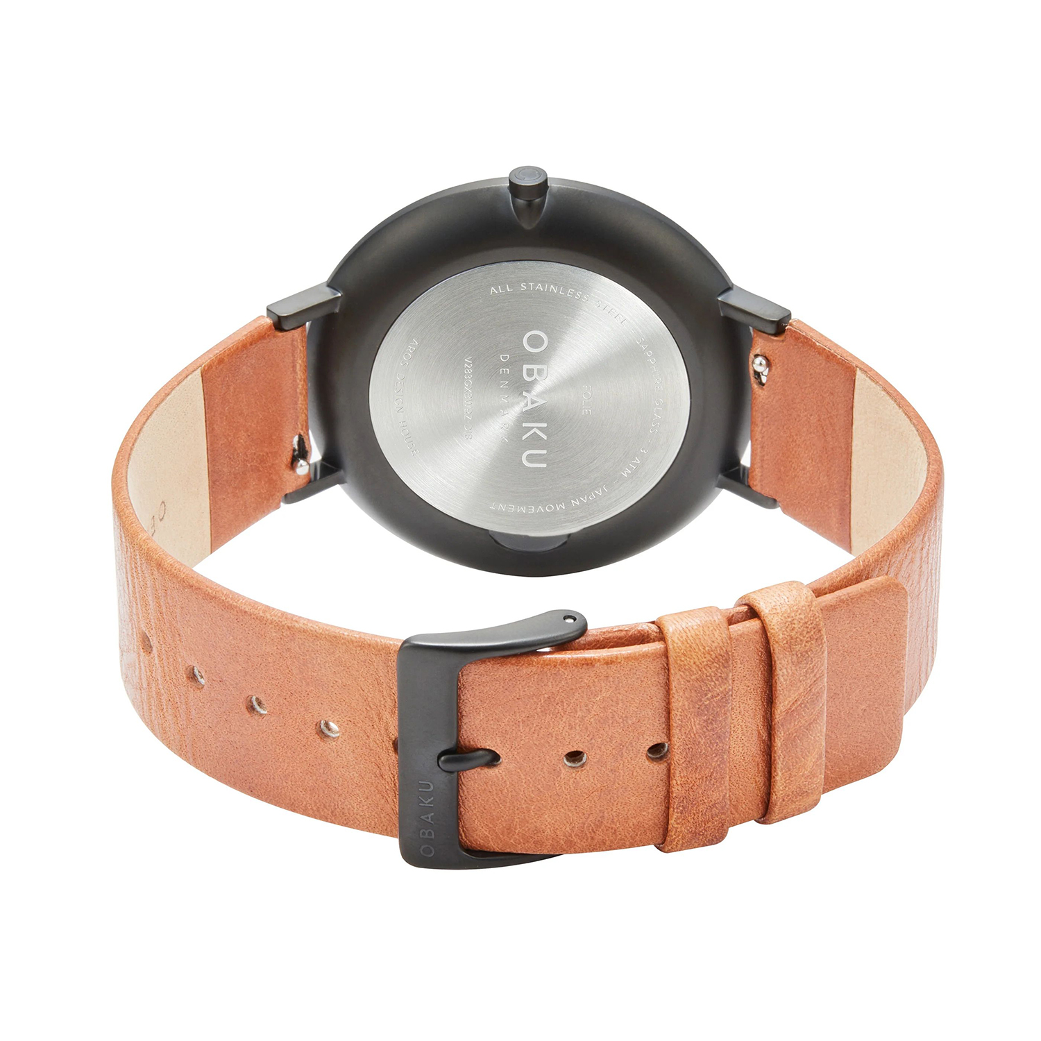 Obaku Denmark V283GXBWRZ-DIB FOLIE - TAWNY zegarek klasyczny Męskie - miniatura 4