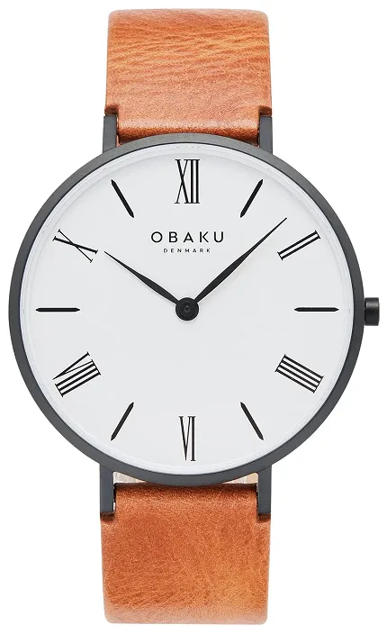 Obaku Denmark V283GXBWRZ-DIB Męskie FOLIE - TAWNY - zdjęcie 1