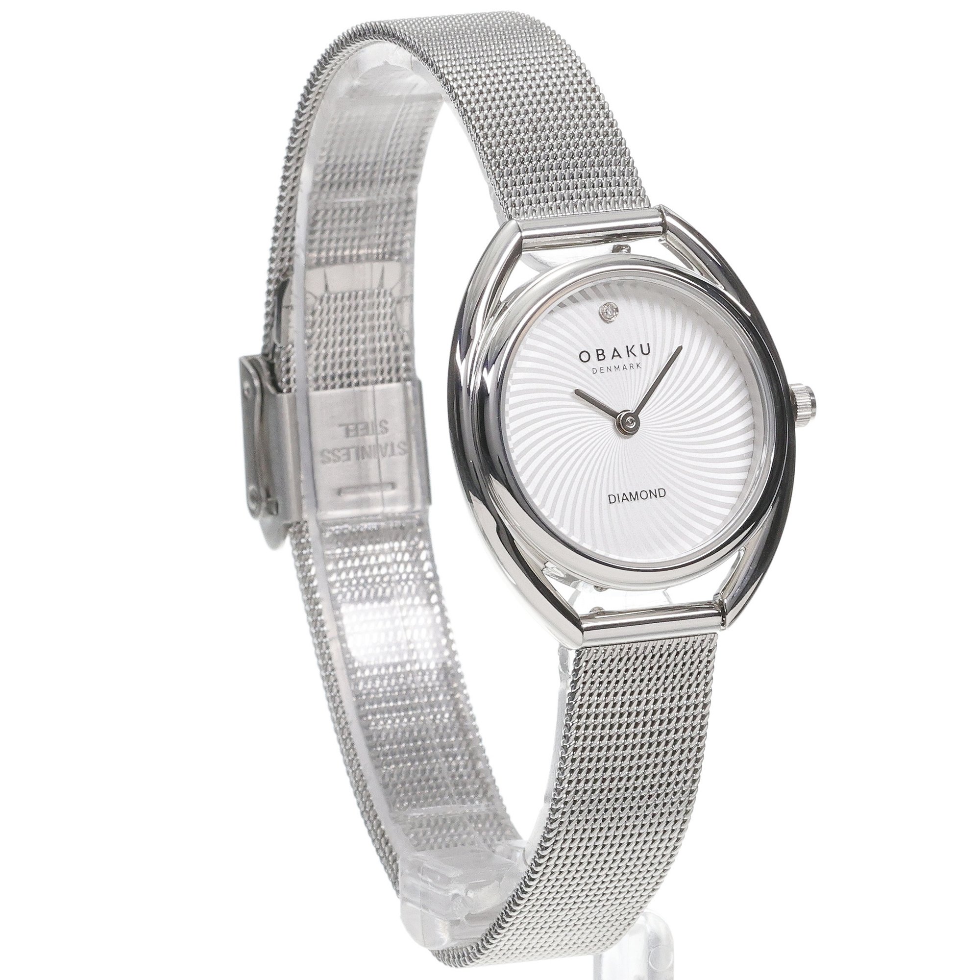 Obaku Denmark V286LXCIMC zegarek srebrny klasyczny Damskie bransoleta - miniatura 3