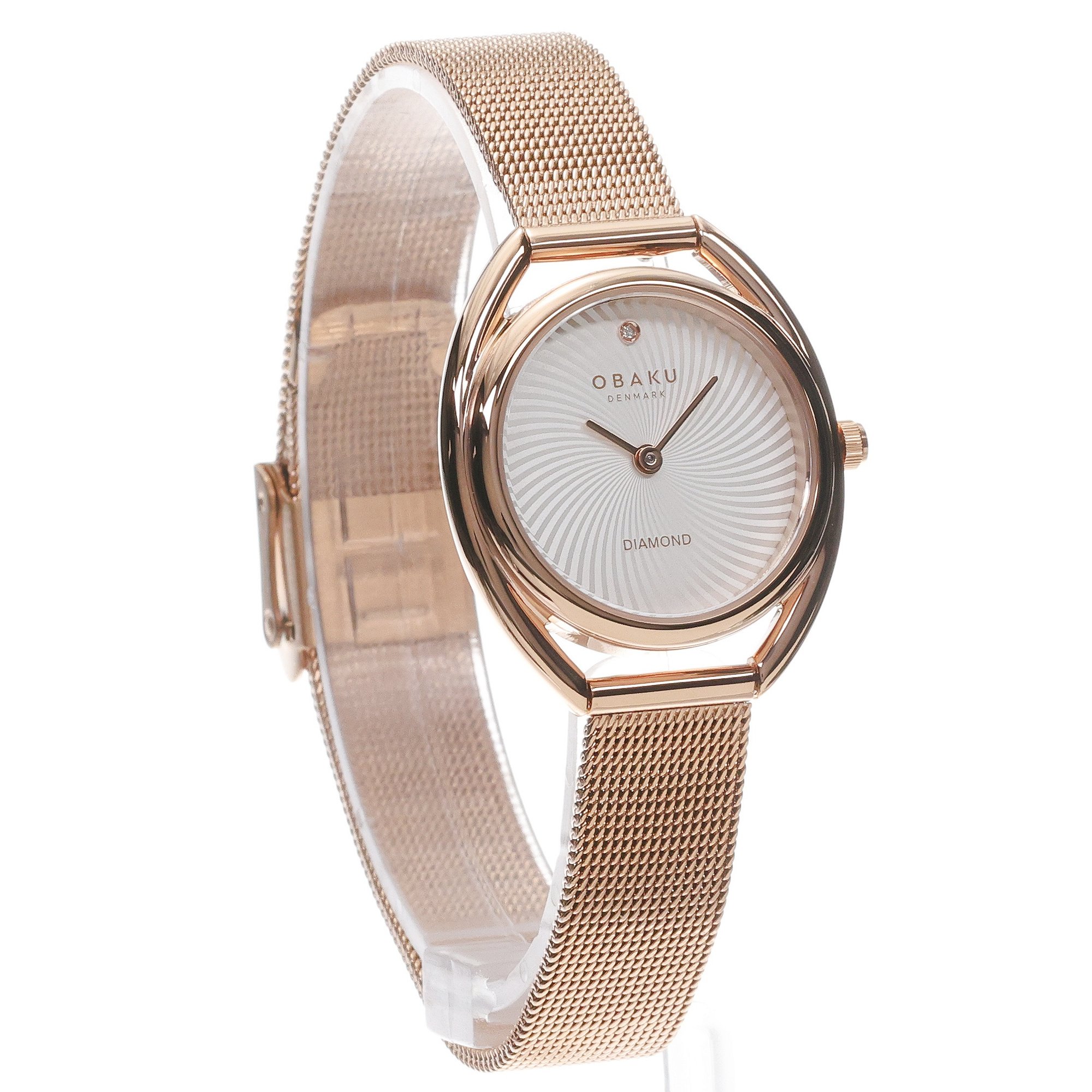 Obaku Denmark V286LXVIMV zegarek różowe złoto klasyczny Damskie bransoleta - miniatura 3
