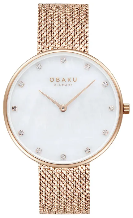 Obaku Denmark V288LXVWHV Bransoleta GLANS - ROSES - zdjęcie 1