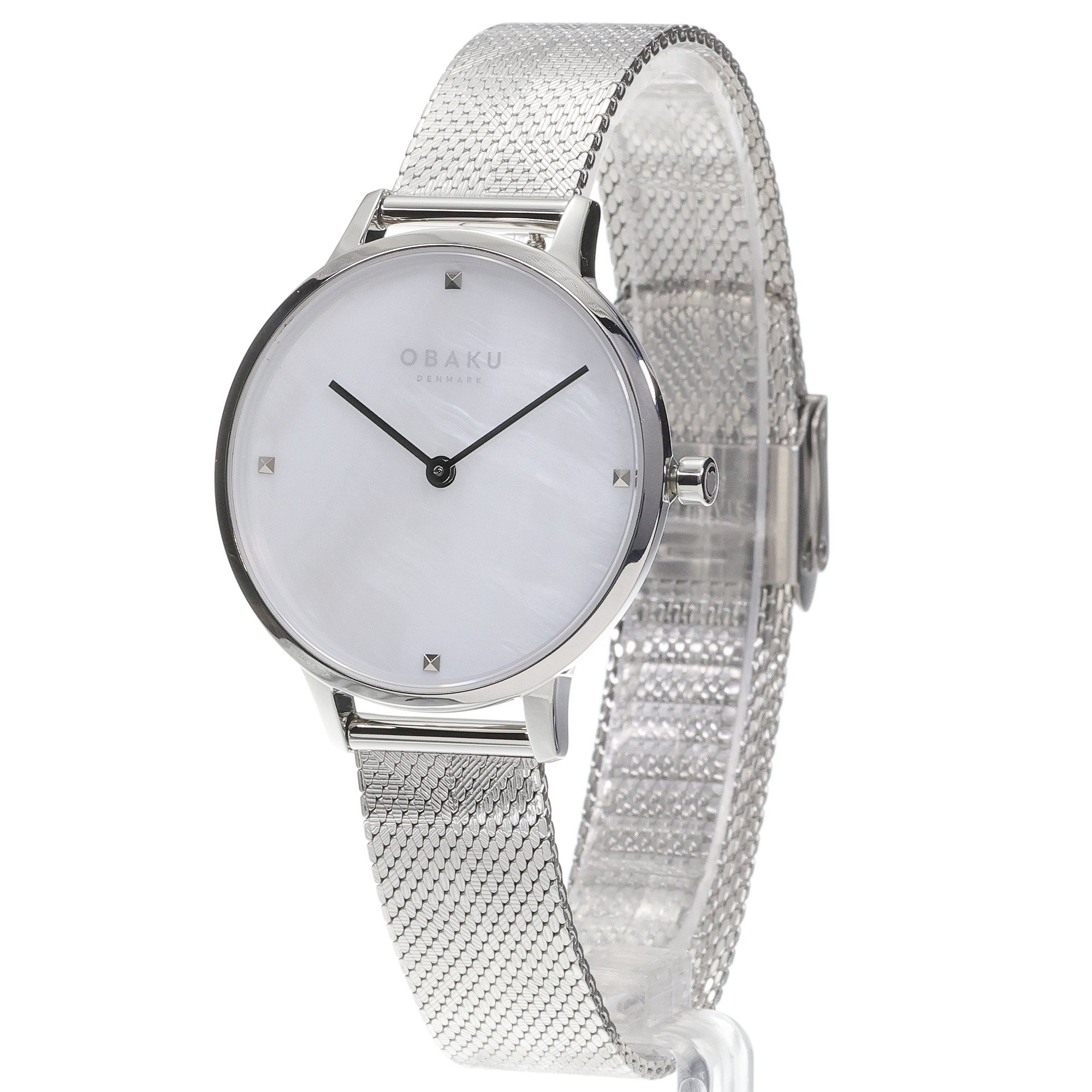 Obaku Denmark V295LXCWHC FIGEN - SILVER zegarek klasyczny Bransoleta - miniatura 2