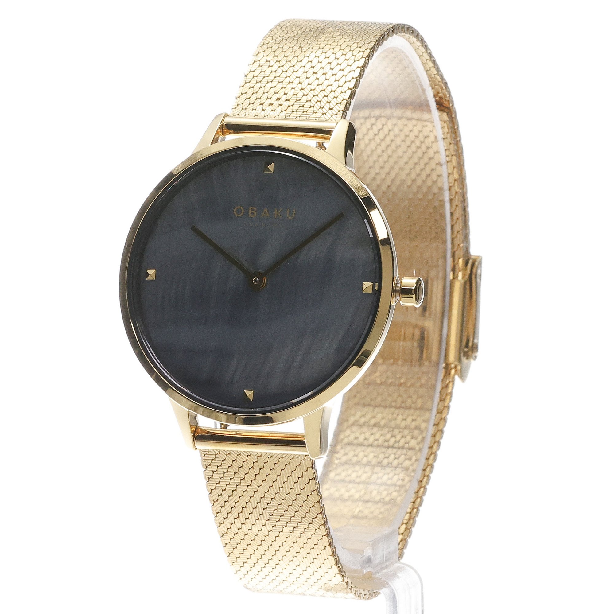 Obaku Denmark V295LXGBHG Figen - Gold Black zegarek klasyczny Damskie