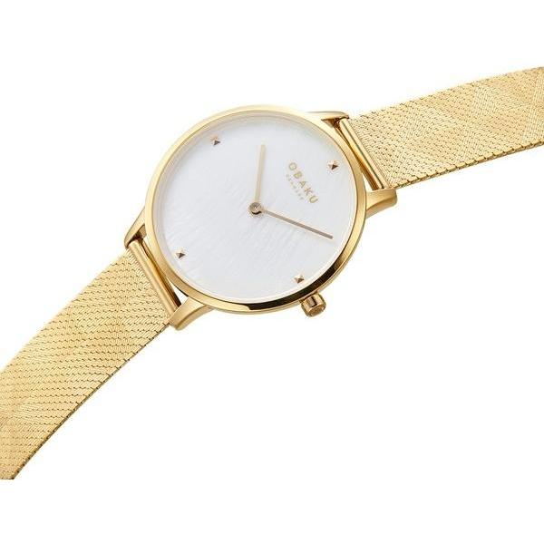 Obaku Denmark V295LXGWHG FIGEN - GOLD zegarek klasyczny Damskie - miniatura 7