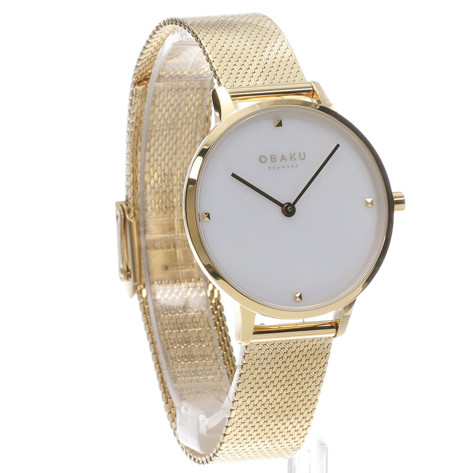 Obaku Denmark V295LXGWHG zegarek złoty klasyczny Damskie bransoleta - miniatura 3