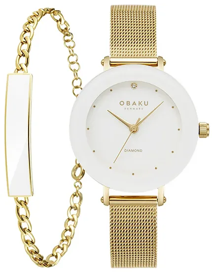 Obaku Denmark V299LXGWMG-EJBGW+BRANSOLETA - zdjęcie 1