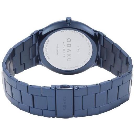 Obaku Denmark V305GXSLSL zegarek niebieski klasyczny Męskie bransoleta
