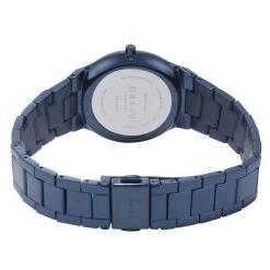 Obaku Denmark V305LXSLSL zegarek niebieski klasyczny Damskie bransoleta