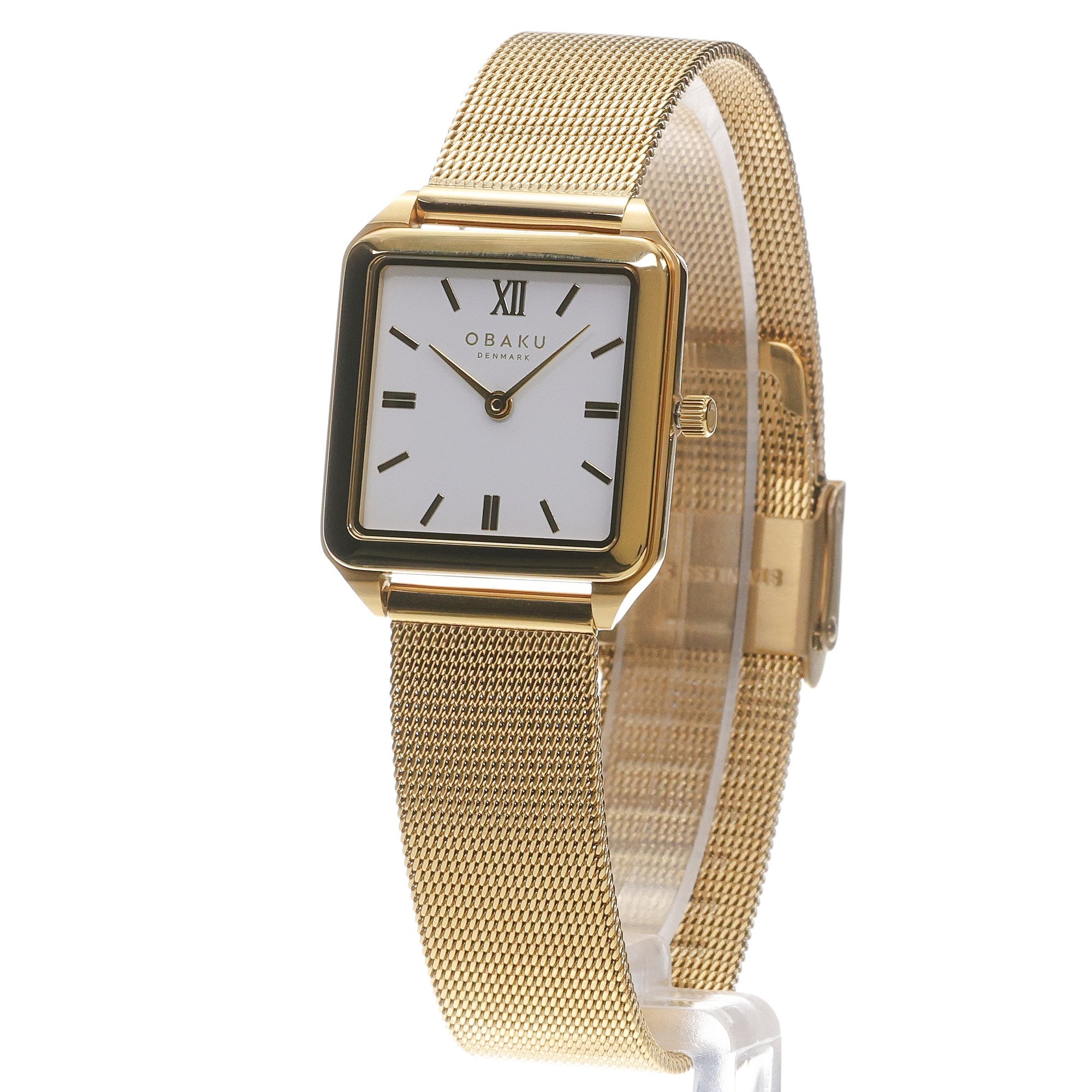 Obaku Denmark V309LXGWMG Damskie Graf - Gold zegarek damski klasyczny szafirowe