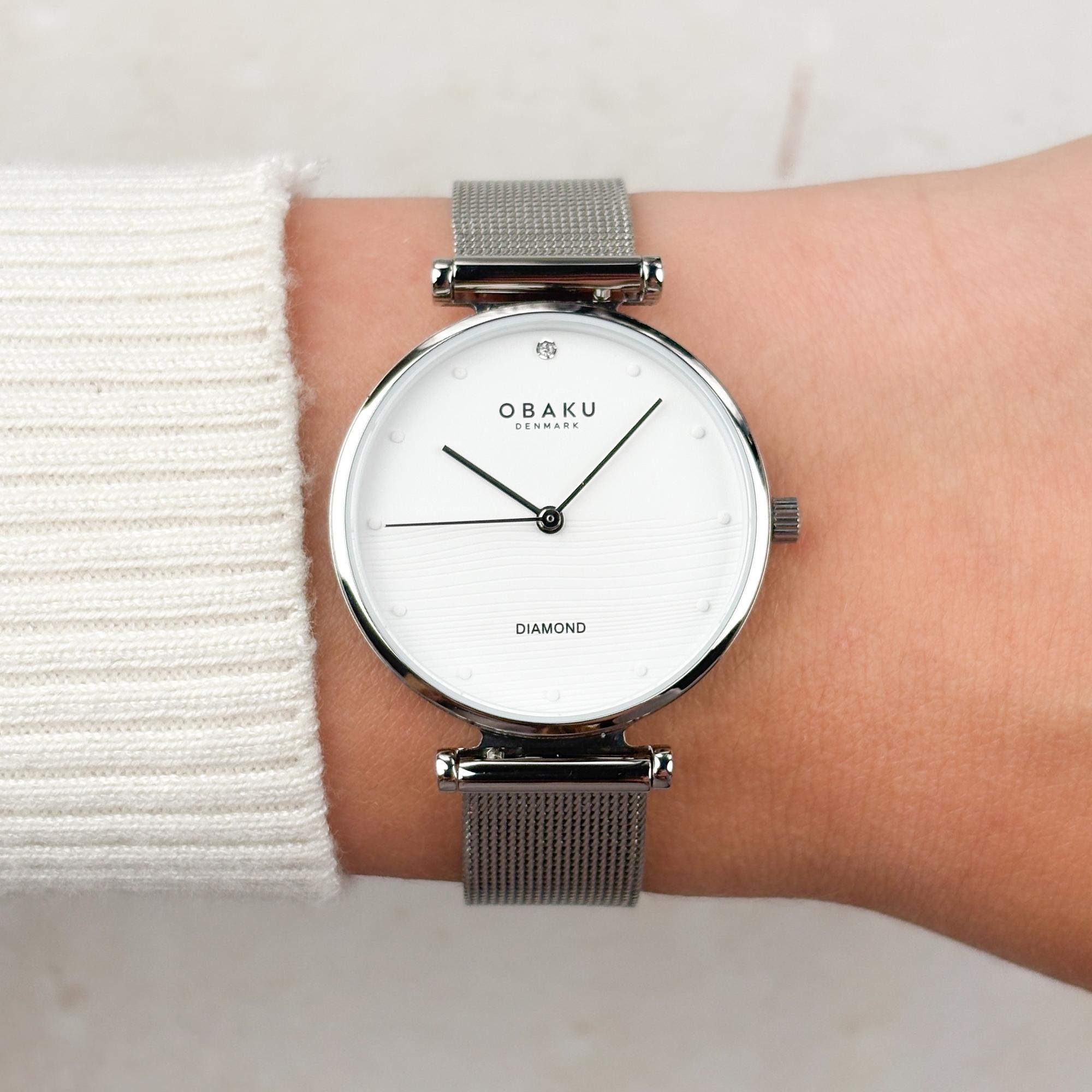Obaku Denmark V310LXCWMC Damskie Funkle - Steel zegarek damski mineralne - miniatura 8