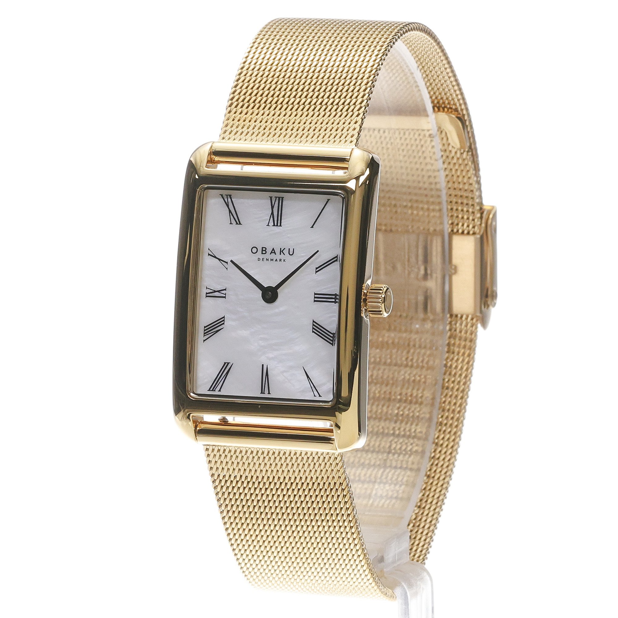 Obaku Denmark V311LXGWMG Linde - Gold zegarek klasyczny Damskie - miniatura 2