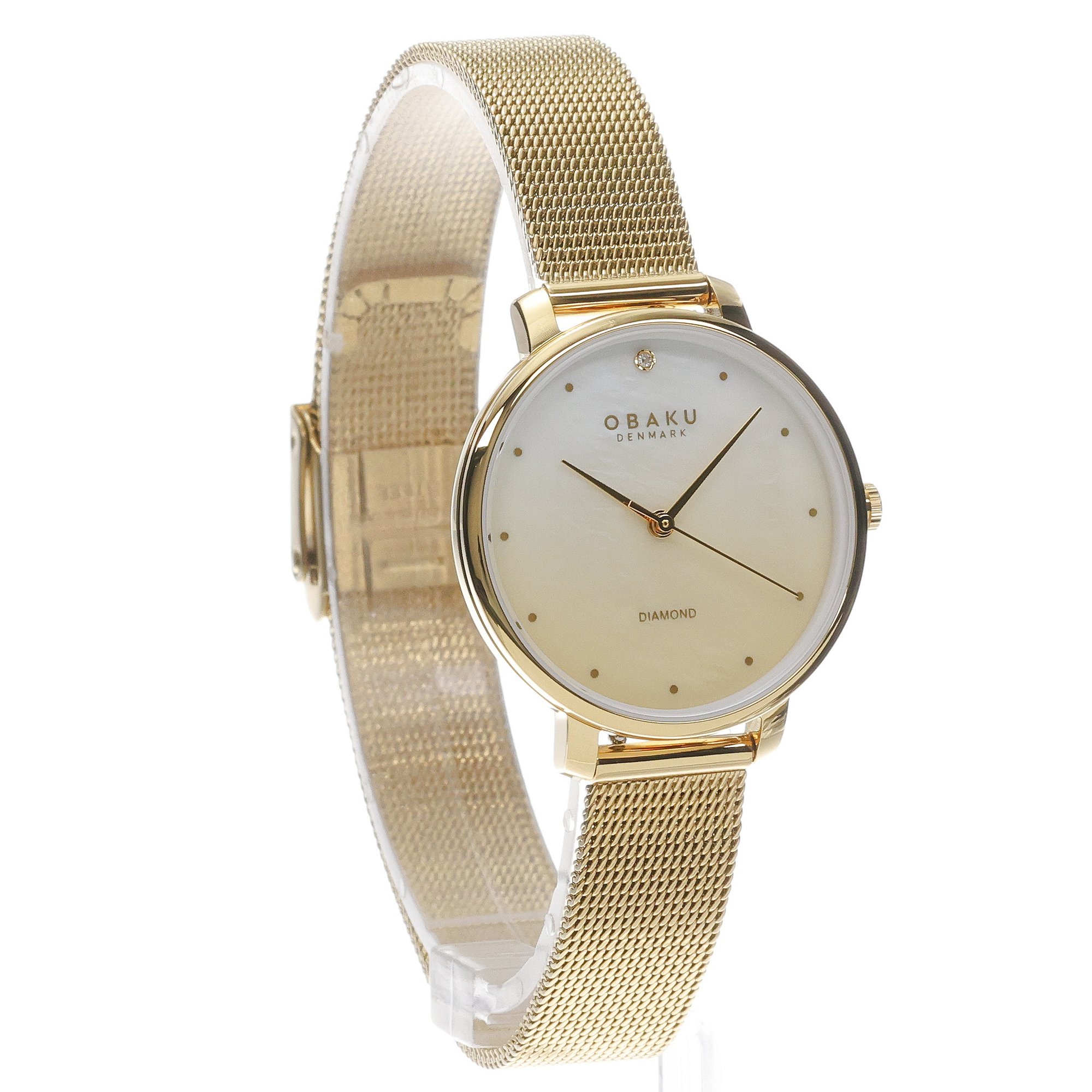 Obaku Denmark V320LXGZMG-DG zegarek złoty klasyczny Damskie bransoleta