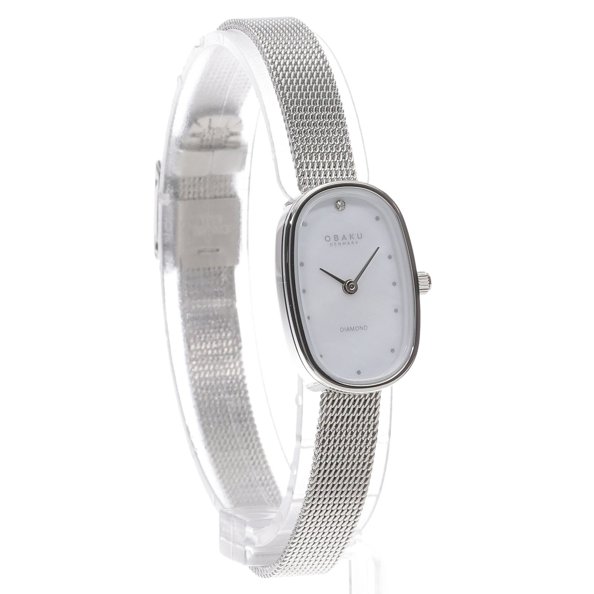 Obaku Denmark V321LXCWMC zegarek srebrny klasyczny Damskie bransoleta