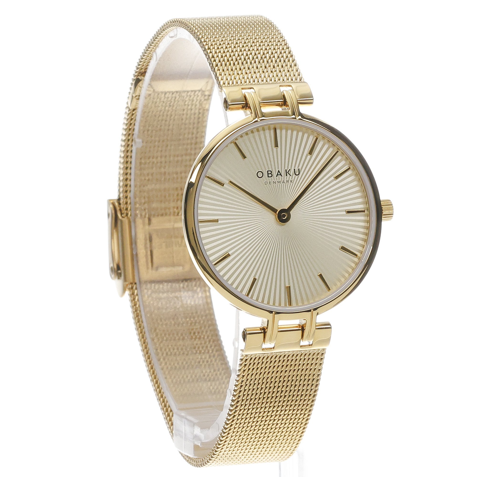 Obaku Denmark V322LXGGMG zegarek złoty klasyczny Damskie bransoleta - miniatura 3