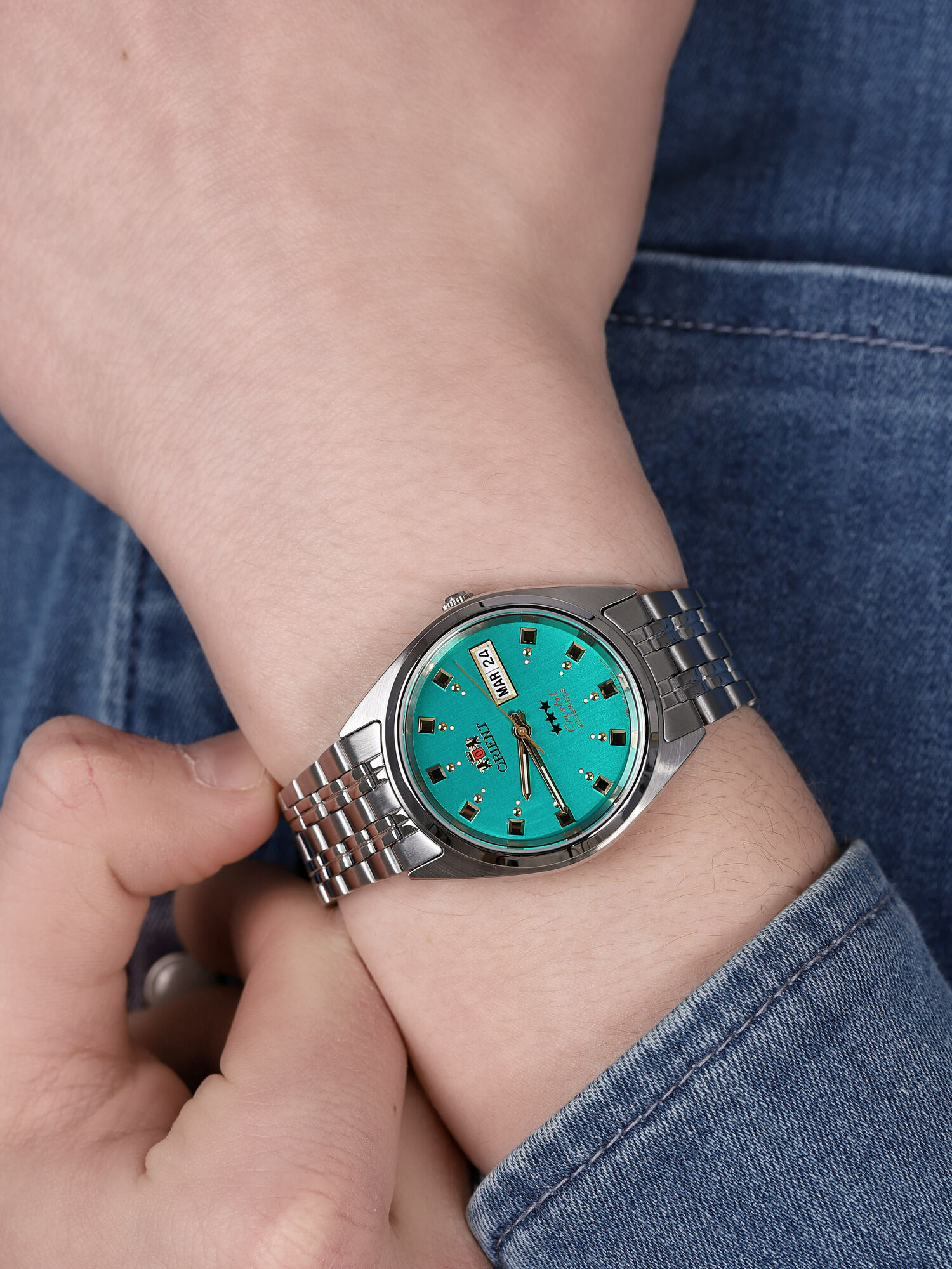 Orient FAB00009N9 męski zegarek Contemporary bransoleta - miniatura 3