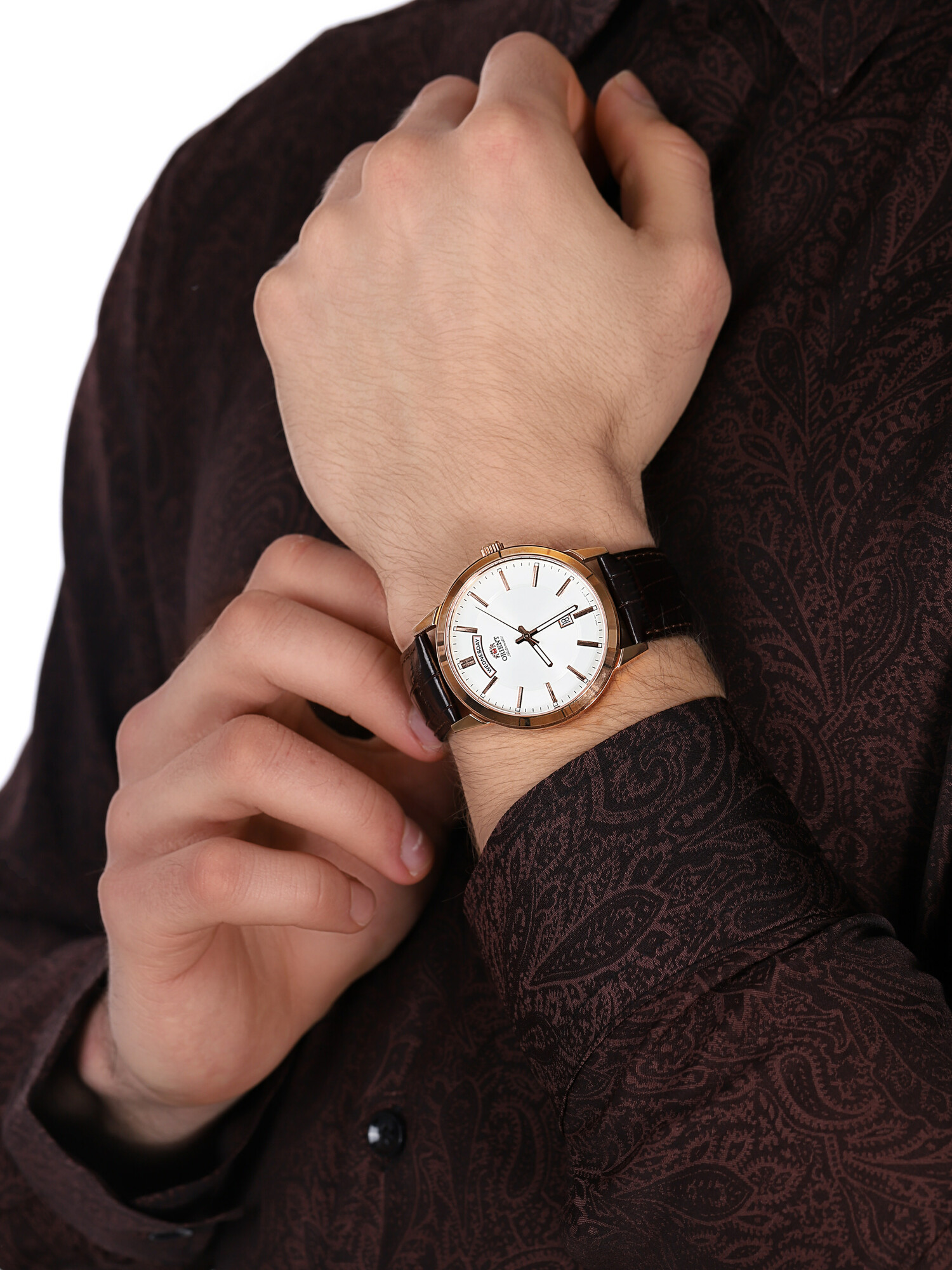 Orient FEV0U002WH Contemporary zegarek męski klasyczny mineralne - miniatura 3