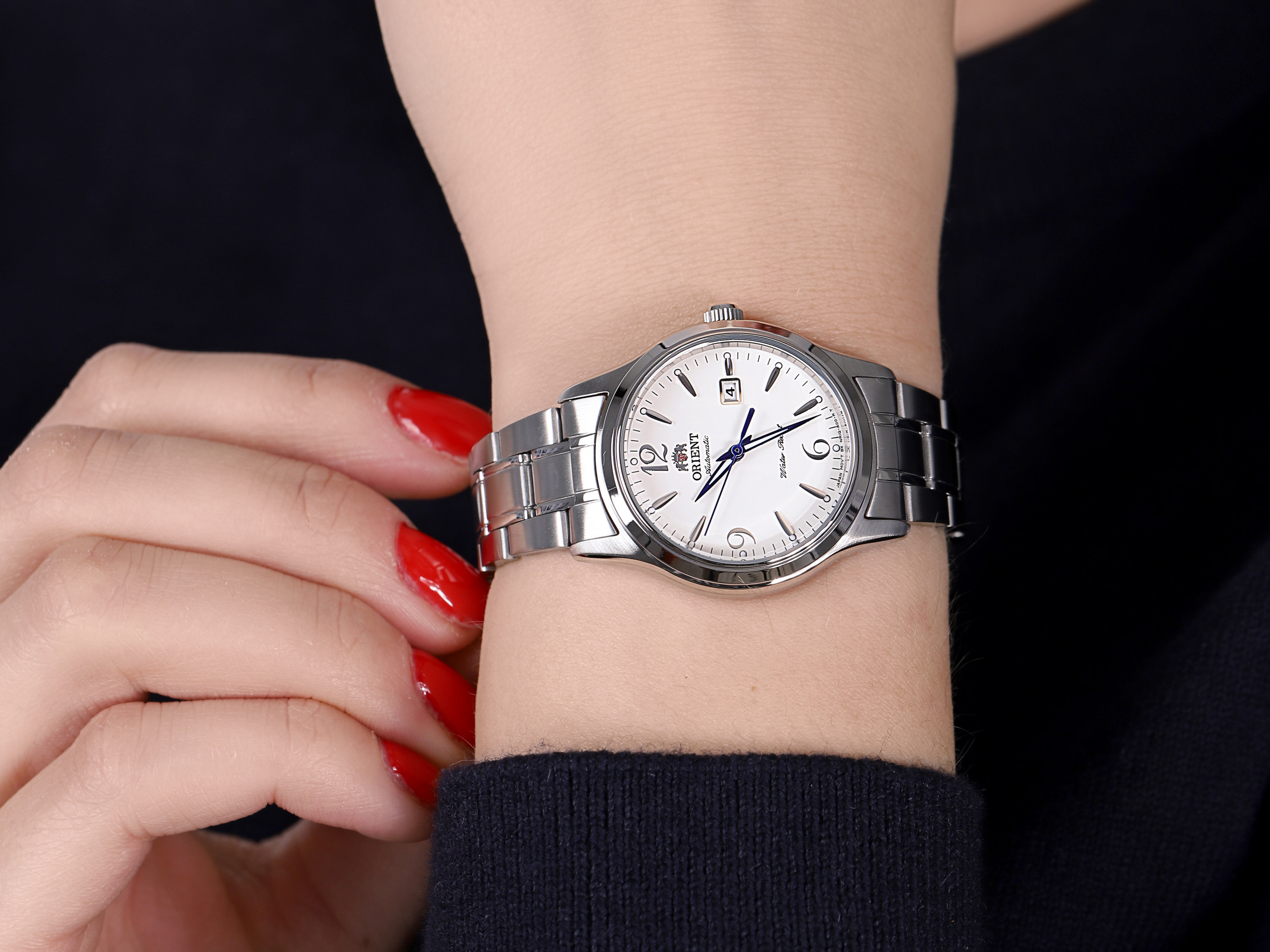 Orient FNR1Q005W0 zegarek srebrny elegancki Contemporary bransoleta - miniatura 4
