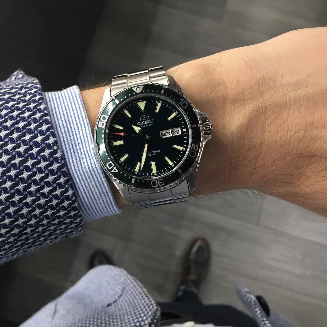 Orient RA-AA0004E39B Sports Kamasu zegarek męski klasyczny szafirowe - miniatura 2