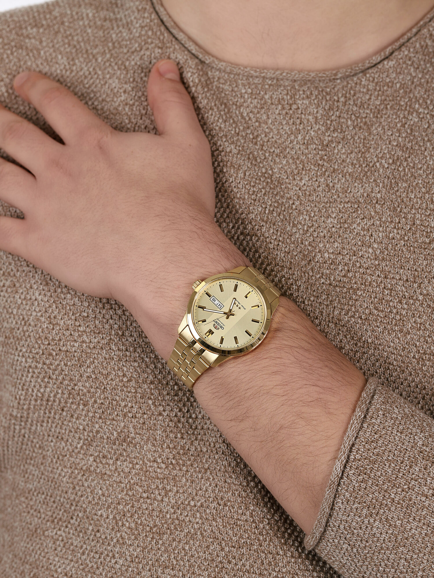 Orient RA-AB0009G19B męski zegarek Classic bransoleta
