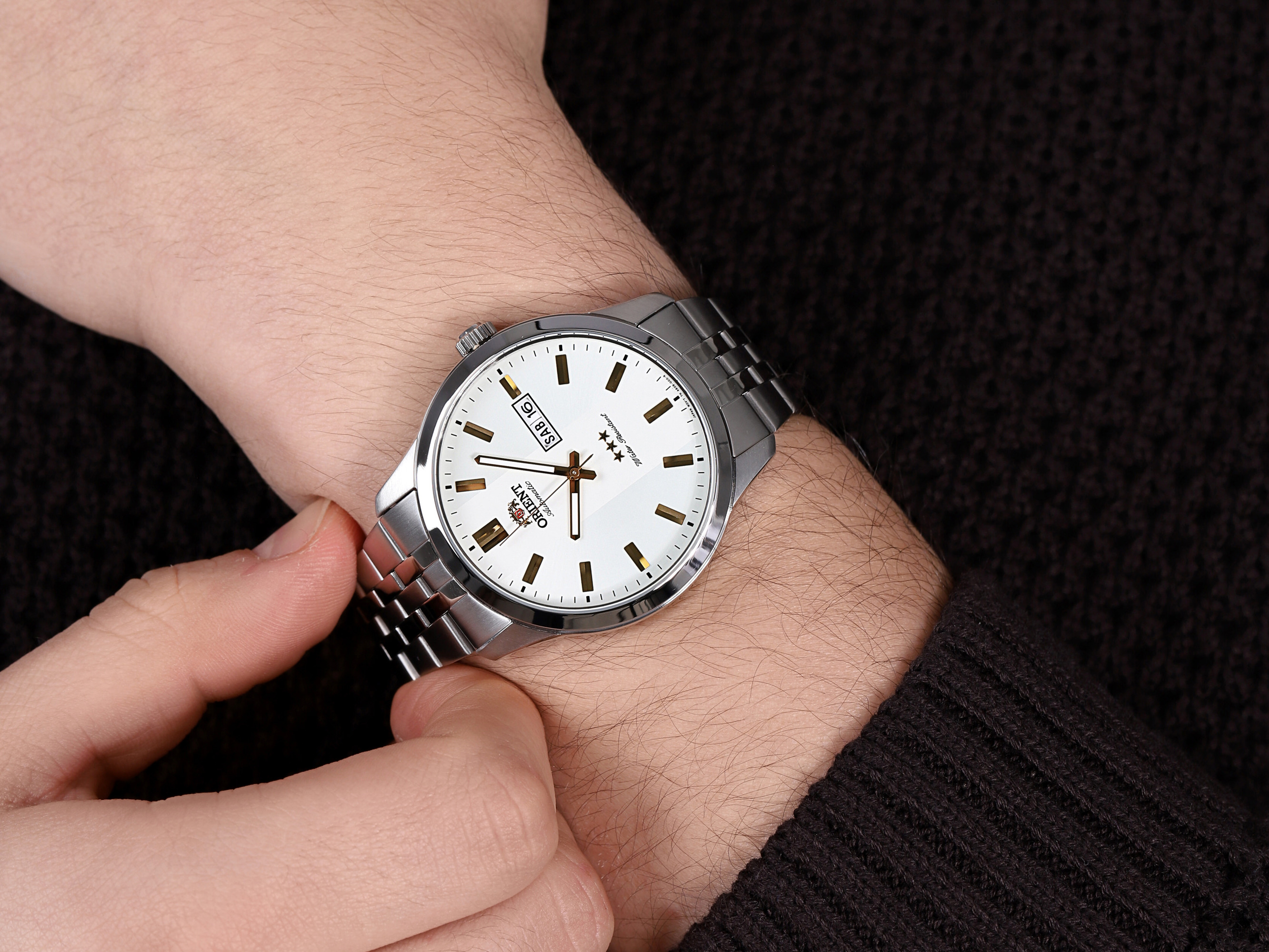 Orient RA-AB0014S19B męski zegarek Classic bransoleta - miniatura 4