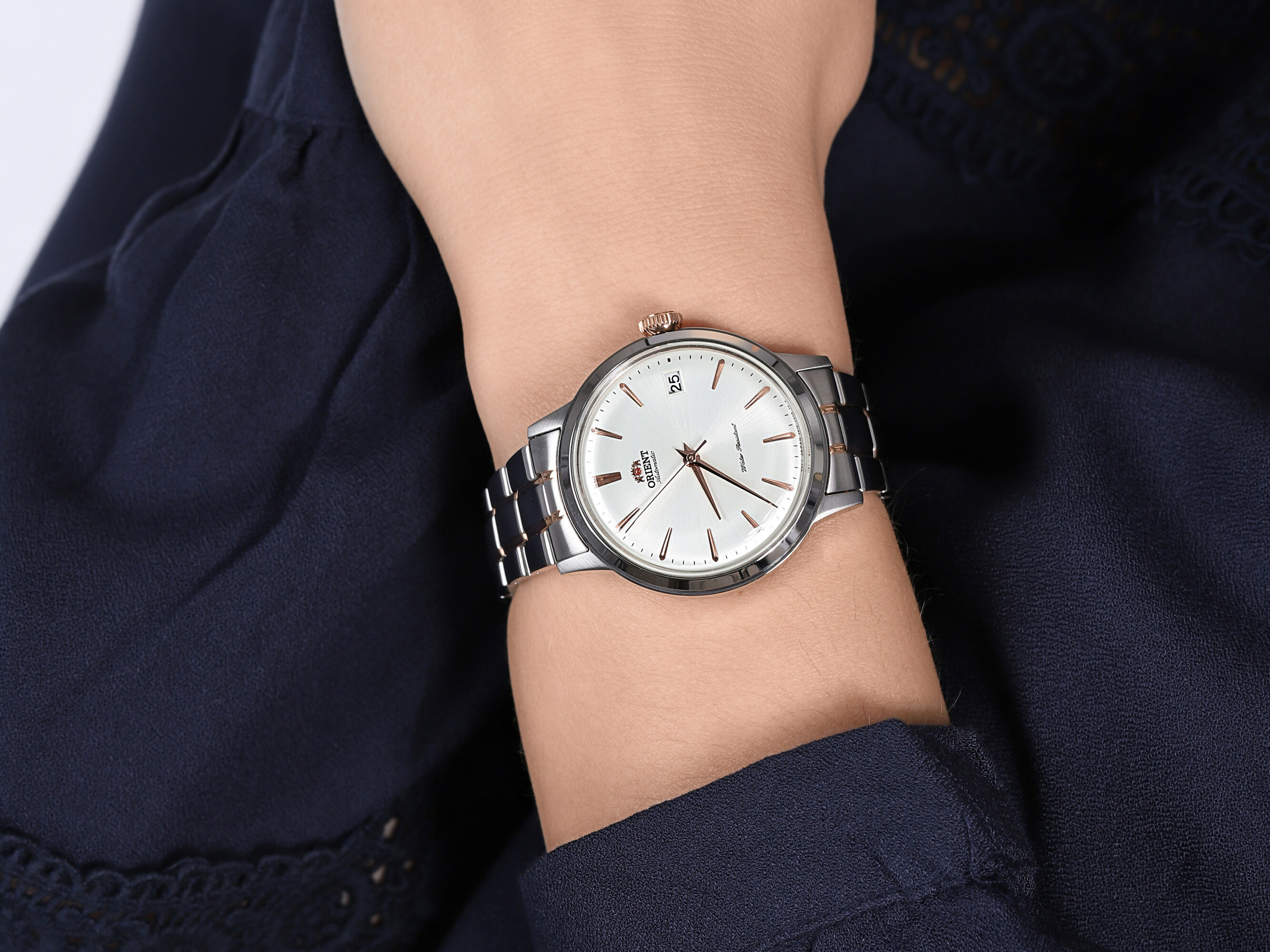 Orient RA-AC0008S10B Bambino Automatic Ladies Classic klasyczny zegarek srebrny - miniatura 4
