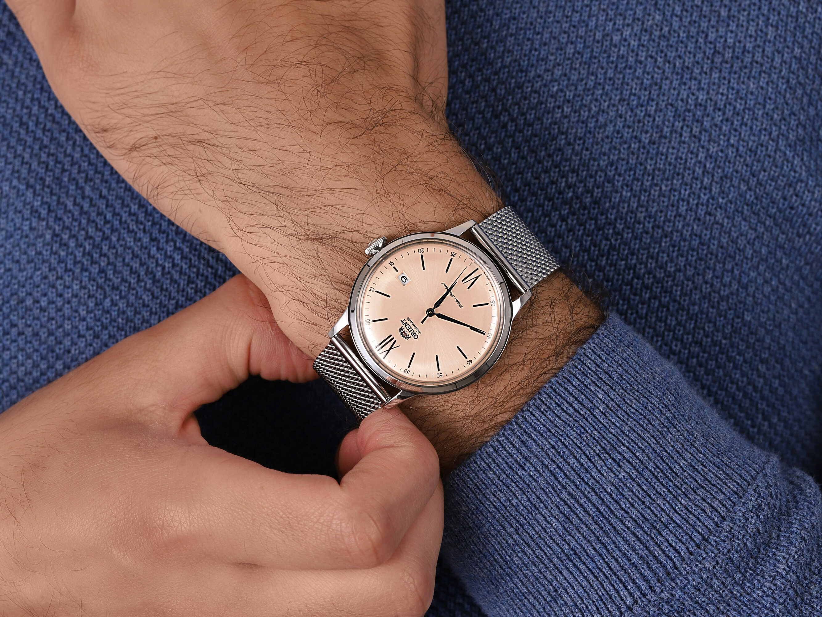 Orient RA-AC0020G10B męski zegarek Classic Automatic bransoleta - miniatura 4