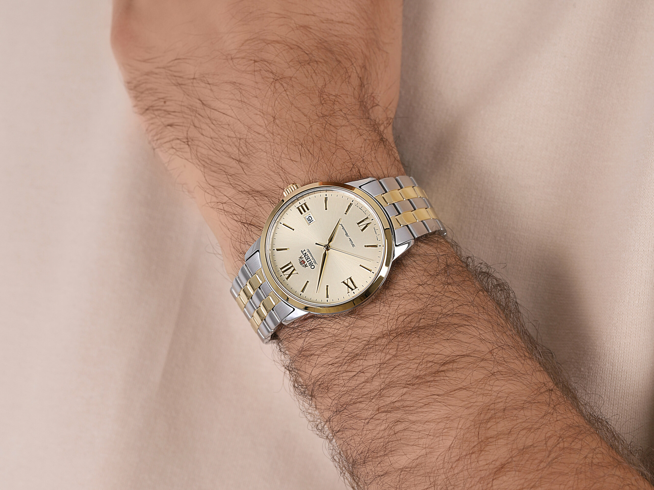 Orient RA-AC0F08G10B męski zegarek Contemporary bransoleta