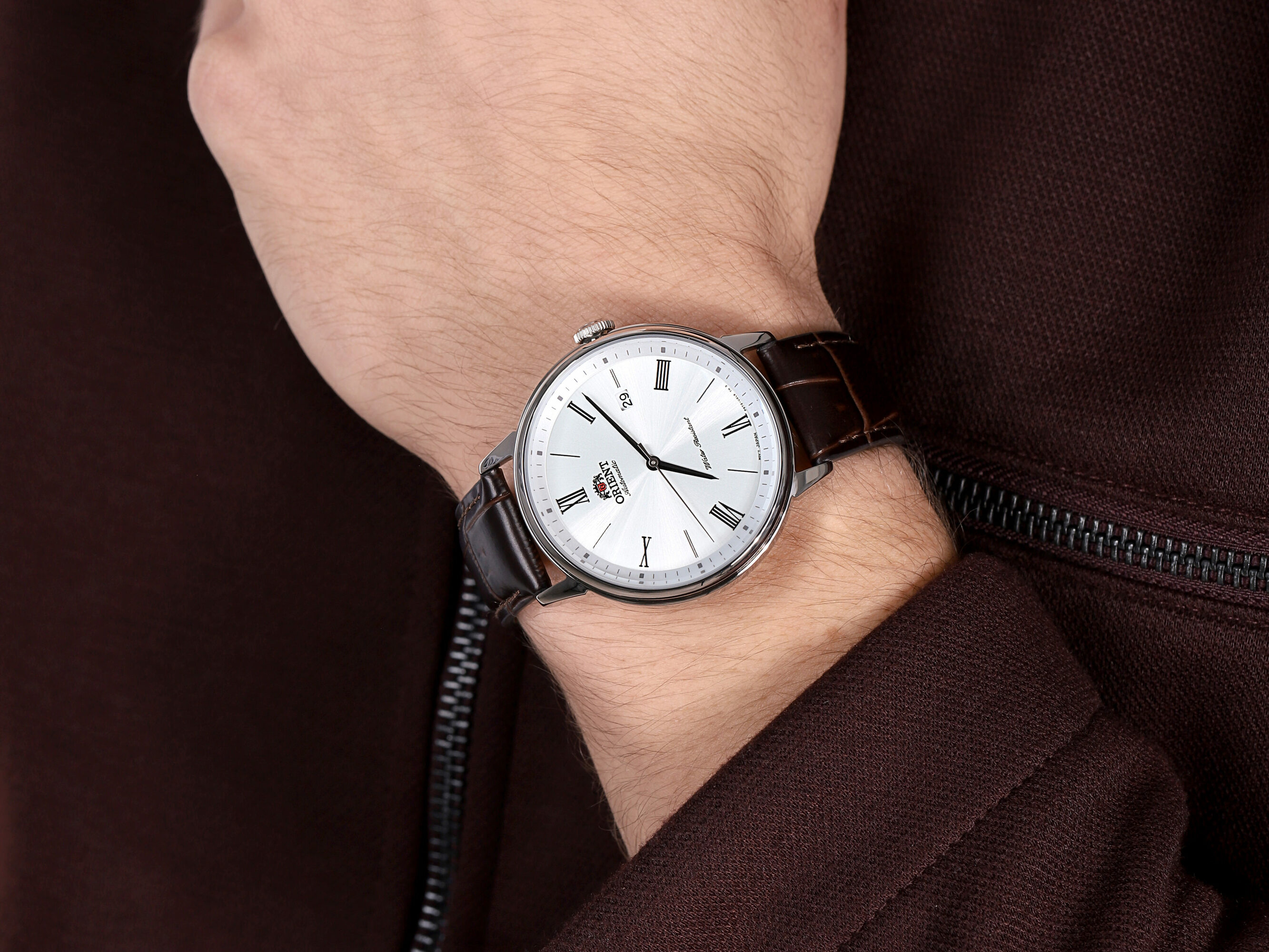 Orient RA-AC0J06S10B męski zegarek Classic Automatic pasek - miniatura 4