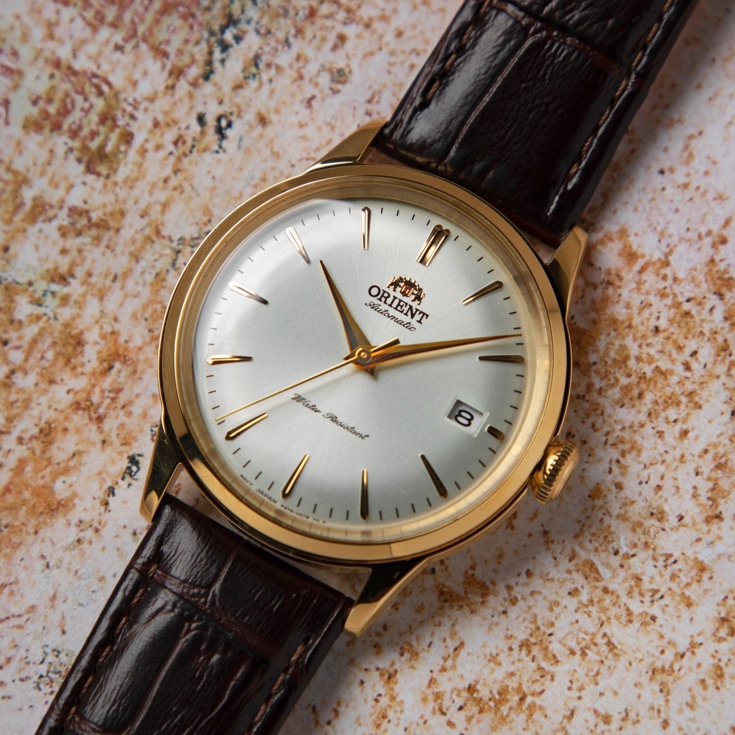 Orient RA-AC0M01S30B zegarek męski Classic Automatic złoty - miniatura 12
