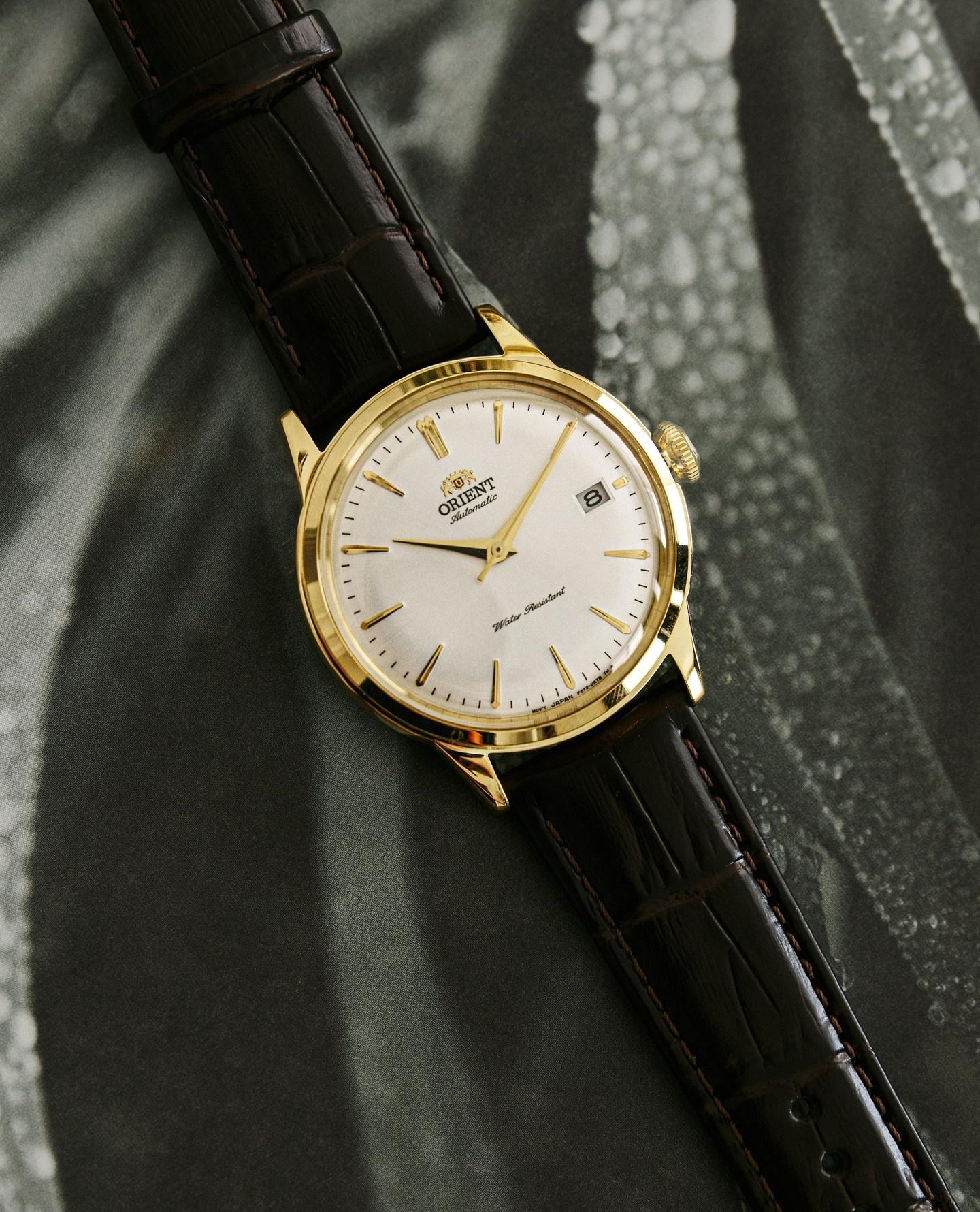 Orient RA-AC0M01S30B zegarek złoty klasyczny Classic Automatic pasek - miniatura 5