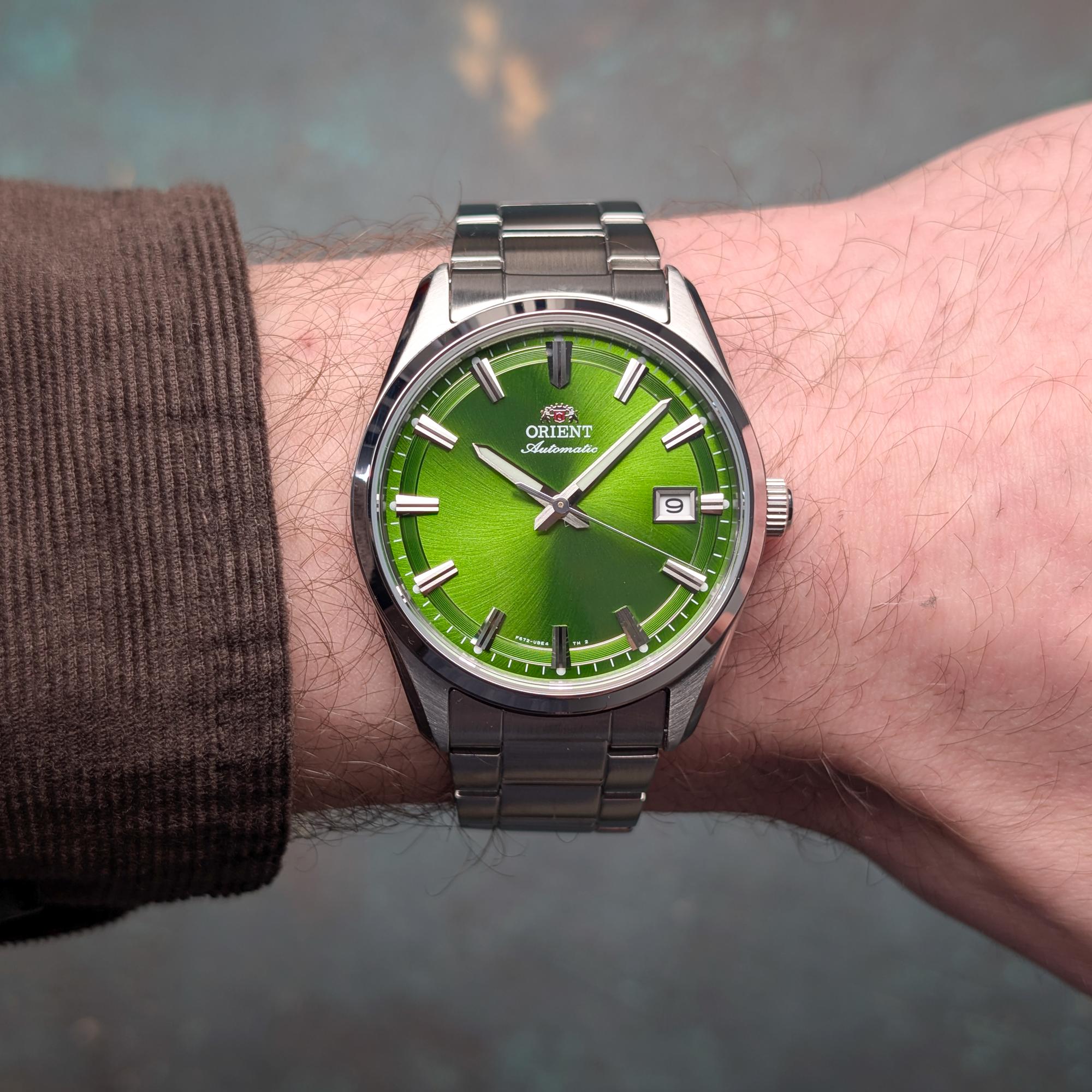 Orient RA-AC0R05E30B Stretto Date Męskie klasyczny zegarek srebrny - miniatura 9