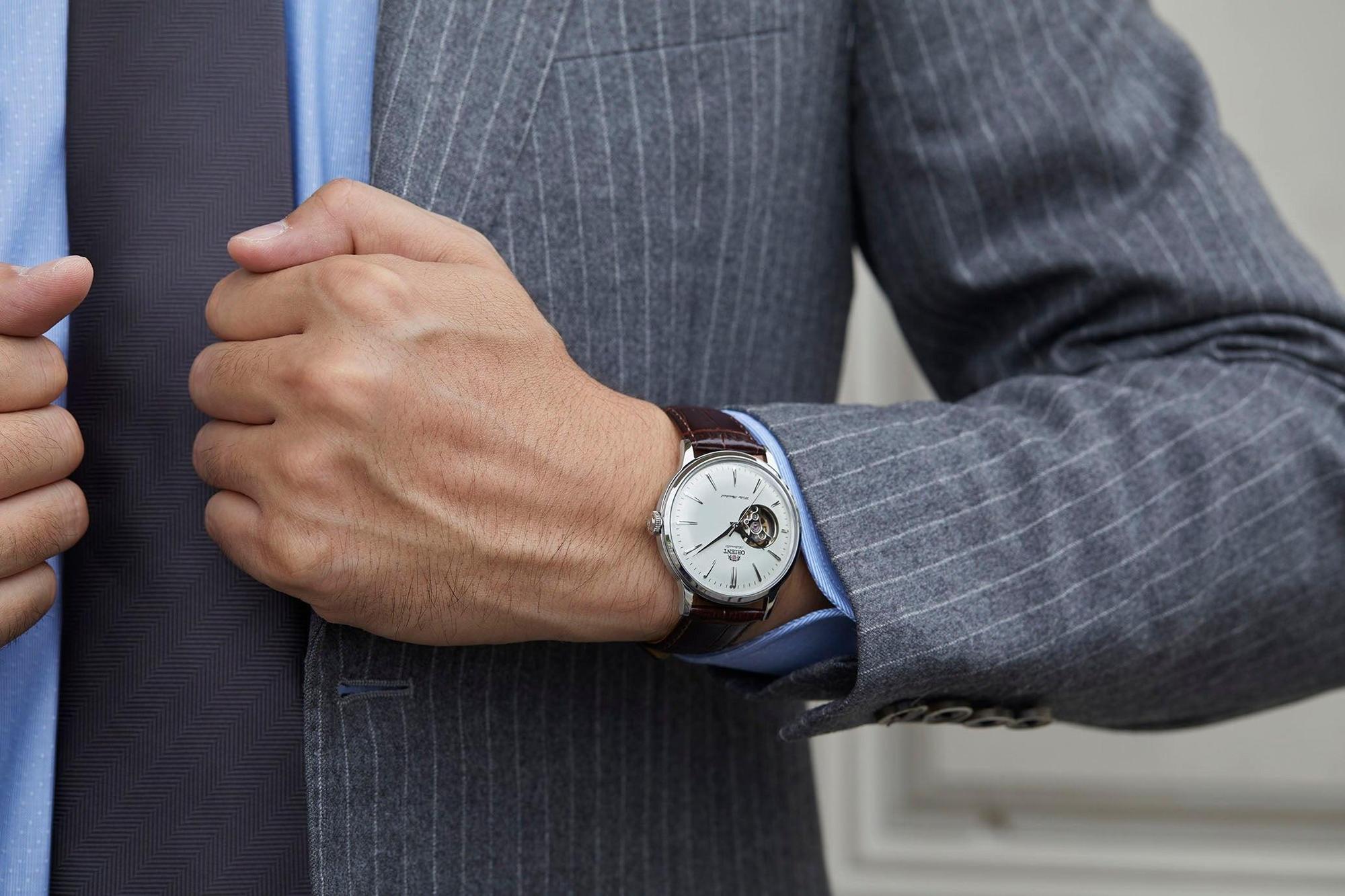 Orient RA-AG0002S30B zegarek męski Classic srebrny