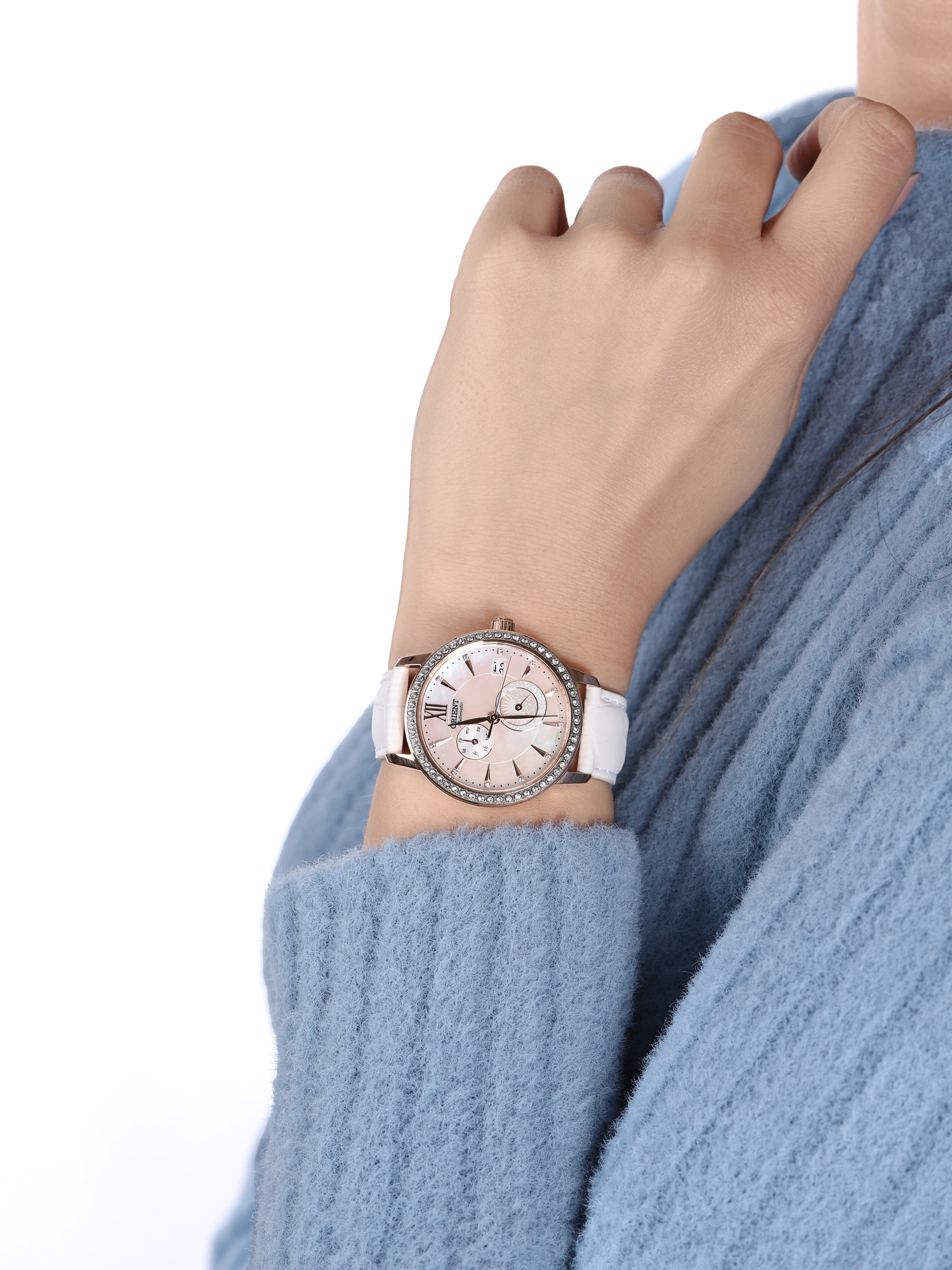 Orient RA-AK0004A10B Contemporary klasyczny zegarek różowe złoto - miniatura 3