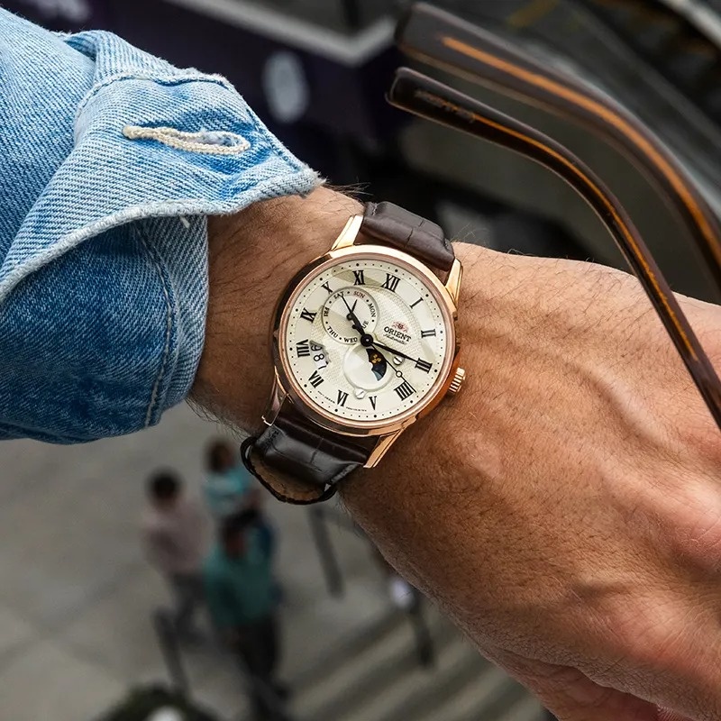 Orient RA-AK0007S30B męski zegarek Classic pasek