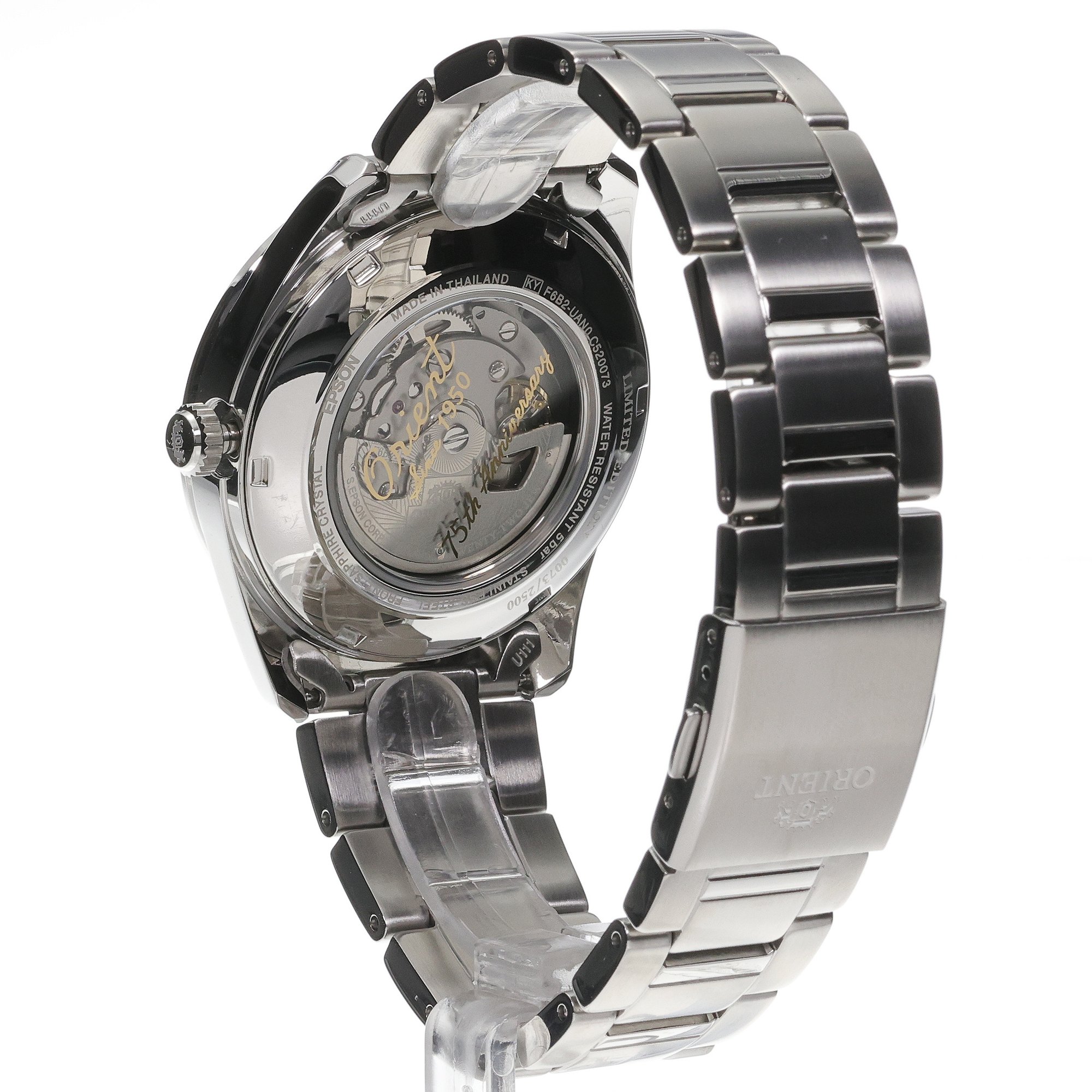 Orient RA-AK0311N30B zegarek srebrny klasyczny Męskie bransoleta - miniatura 4